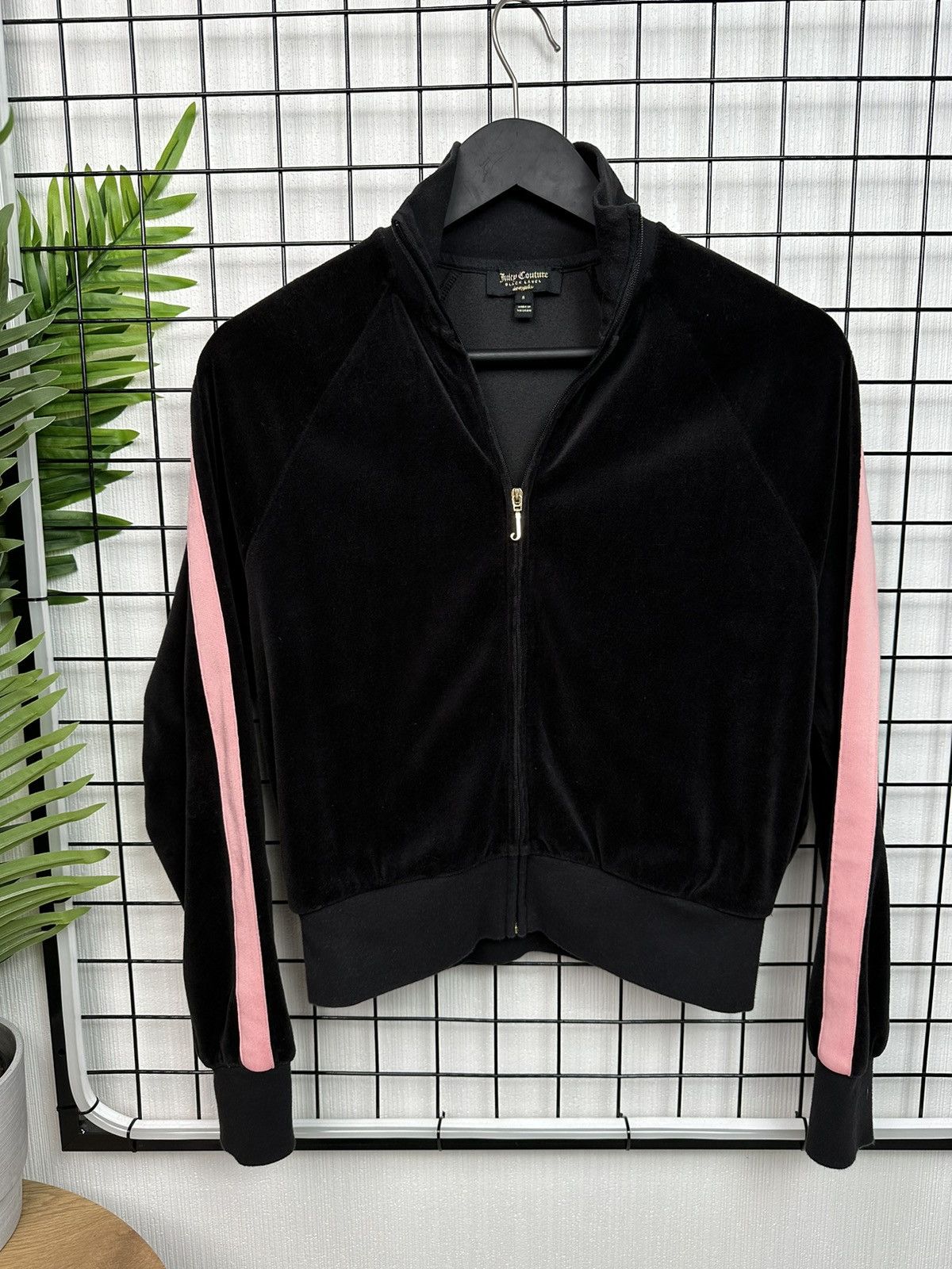 Juicy Couture × Vintage VELOUR JUICY COUTURE Black Label ZIP women S pullover Size S / US 4 / IT 40 - 2 Thumbnail