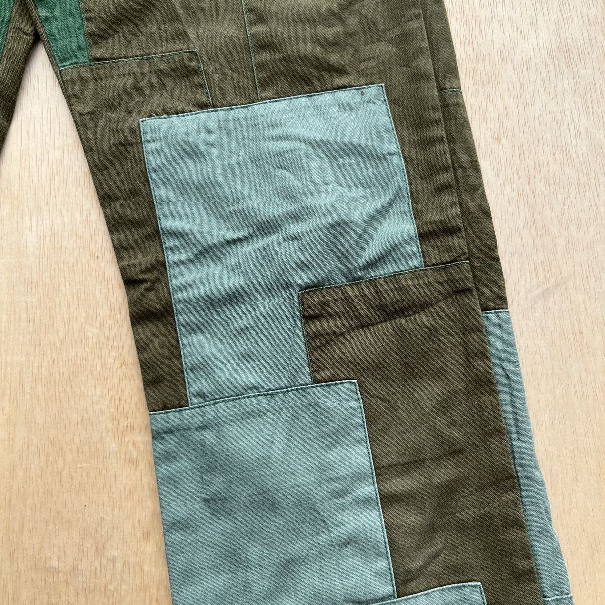 Japanese Brand LES VIS a BOIS VINTAGE PATCH WORK LIKE JUNYA WATANABE Size US 29 - 4 Thumbnail