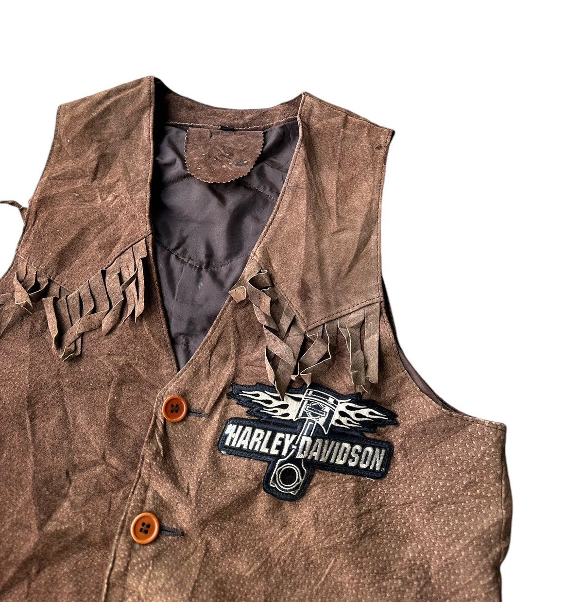 Leather Harley davidson pig skin vest Size US S / EU 44-46 / 1 - 3 Thumbnail