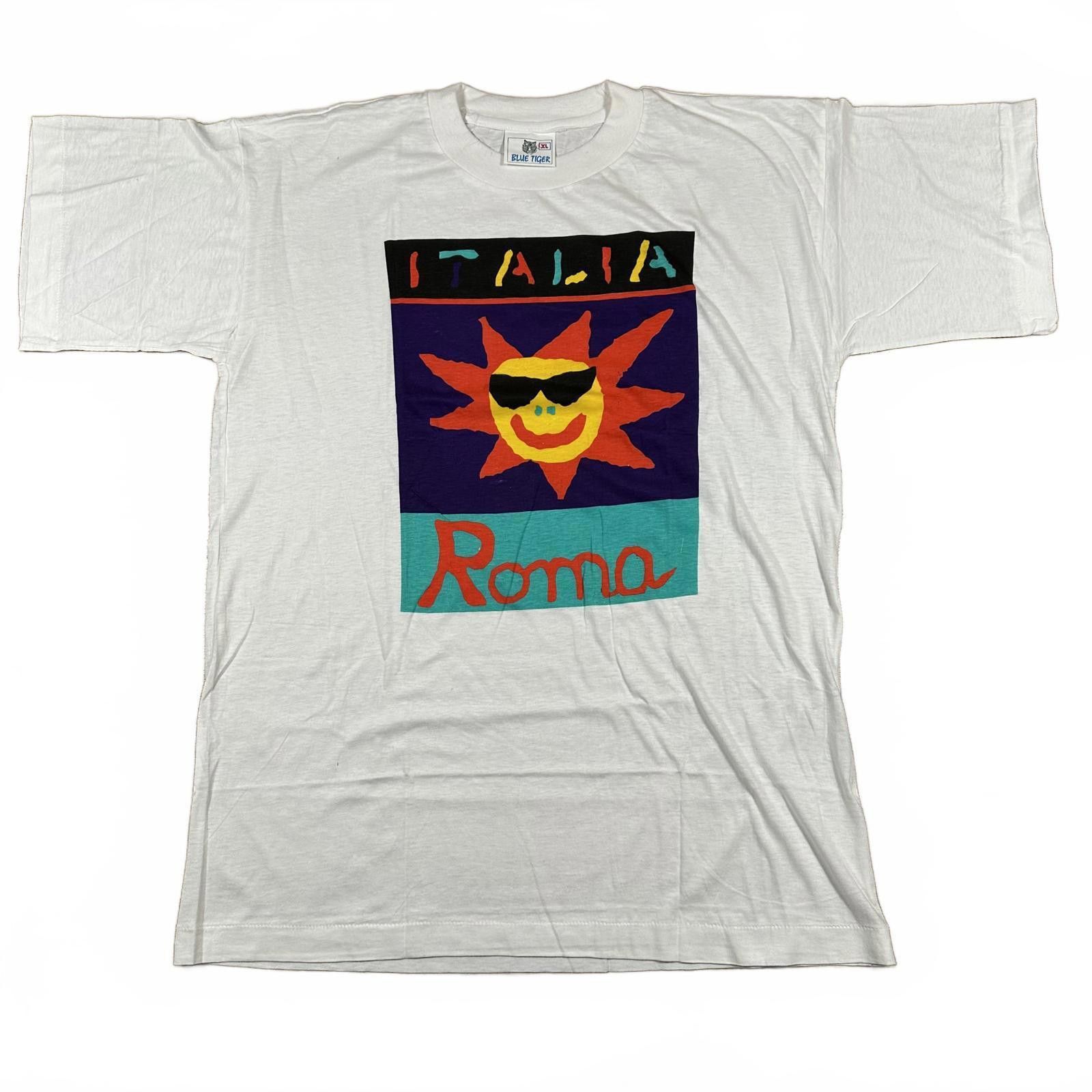 NBDN Nobrandedon Vintage Italian Single Stitch Graphic T-shirt Italia Roma Size US XL / EU 56 / 4 - 1 Thumbnail