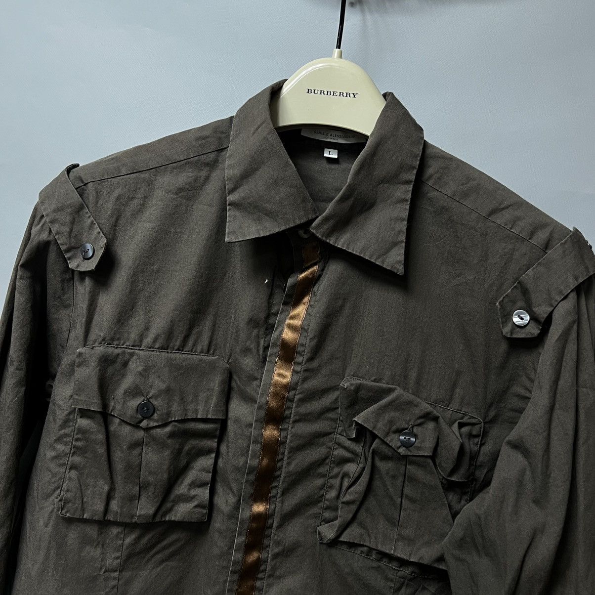 Daniele Alessandrini Daniele Alessandrini Shirt Brown y2k Size US L / EU 52-54 / 3 - 10 Thumbnail