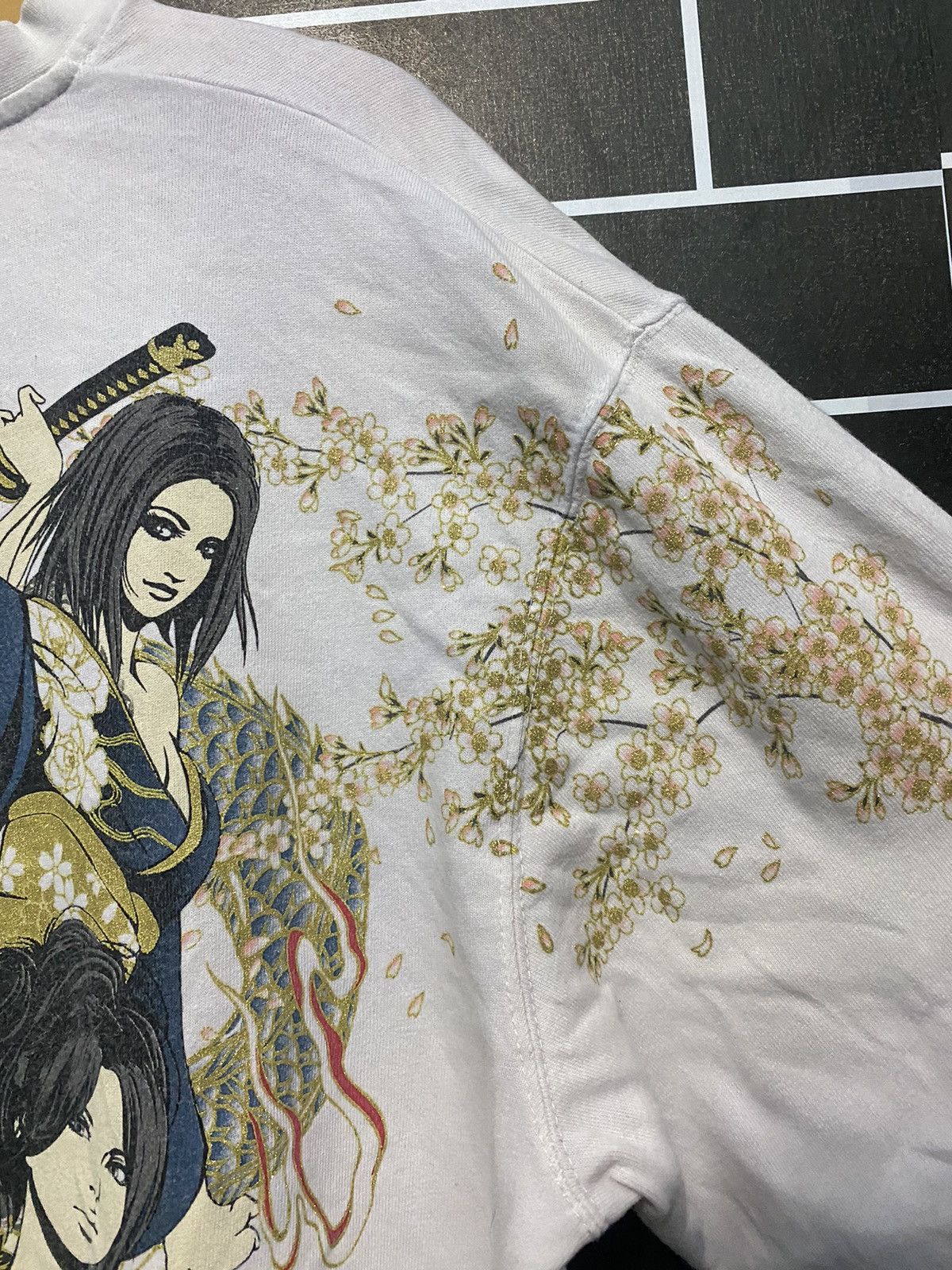 Vintage Sukajan divine retribution samurai girl longsleeve tshirt Size US XL / EU 56 / 4 - 6 Thumbnail