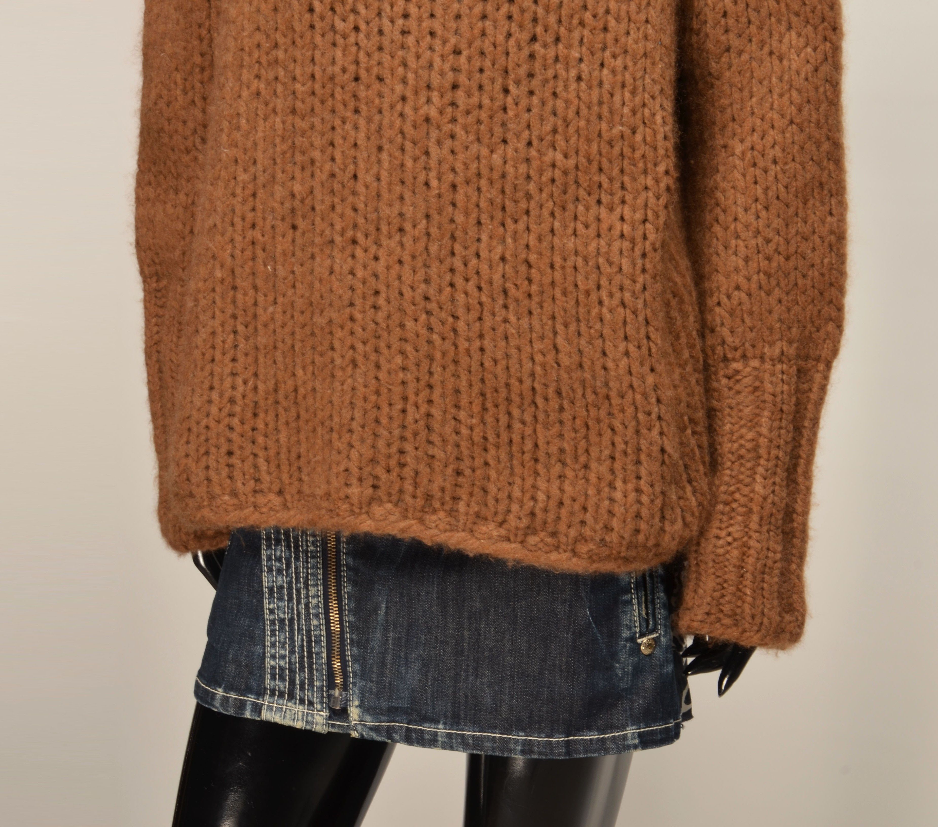 Other Ella Silla 100% Cashmere Turtle Neck Chunky Knit Sweater Size S / US 4 / IT 40 - 3 Thumbnail