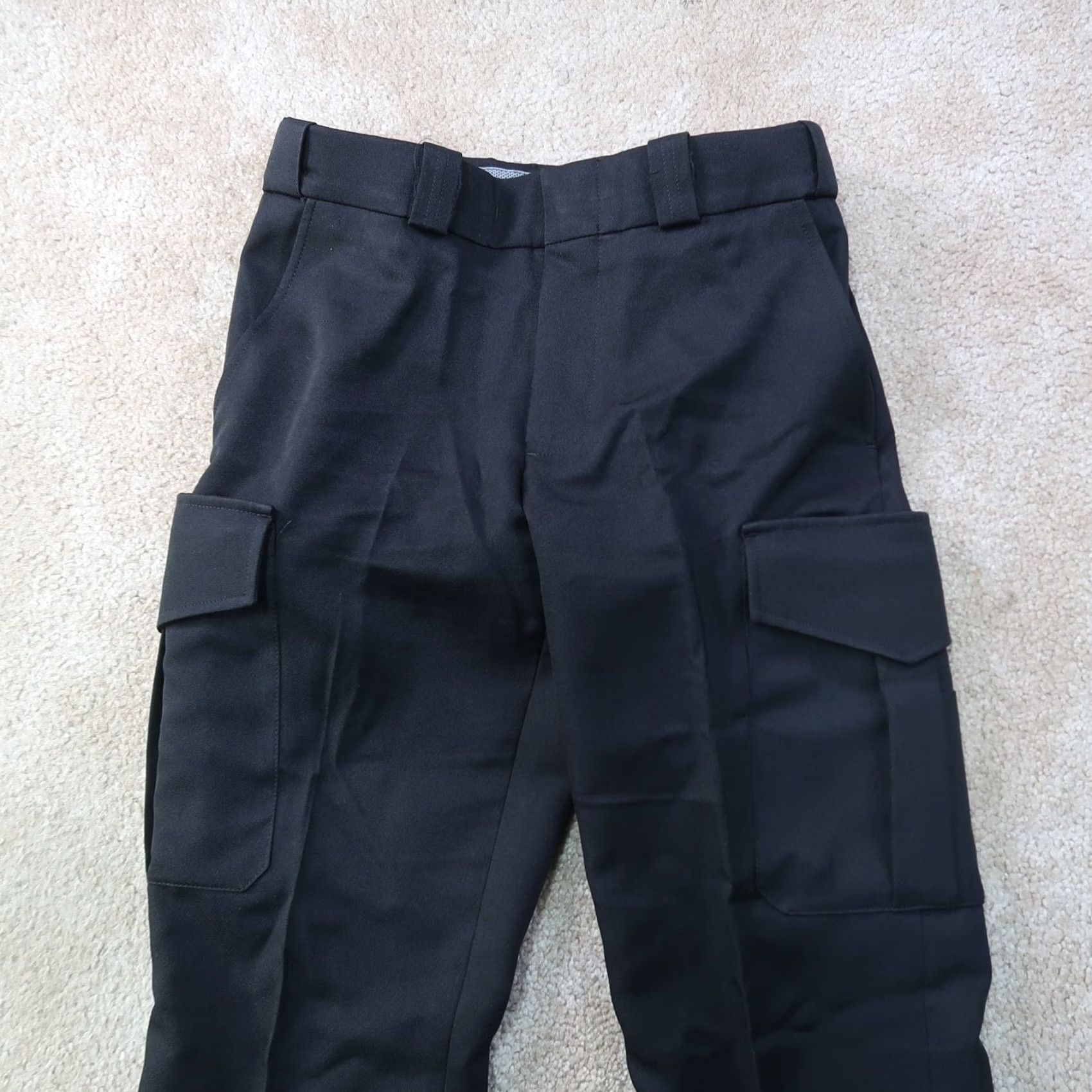 Vintage VINTAGE Blauer Cargo Pants Womens 4 Black Straight leg Cargo Pants tactical police Size 27" / US 4 / IT 40 - 2 Thumbnail