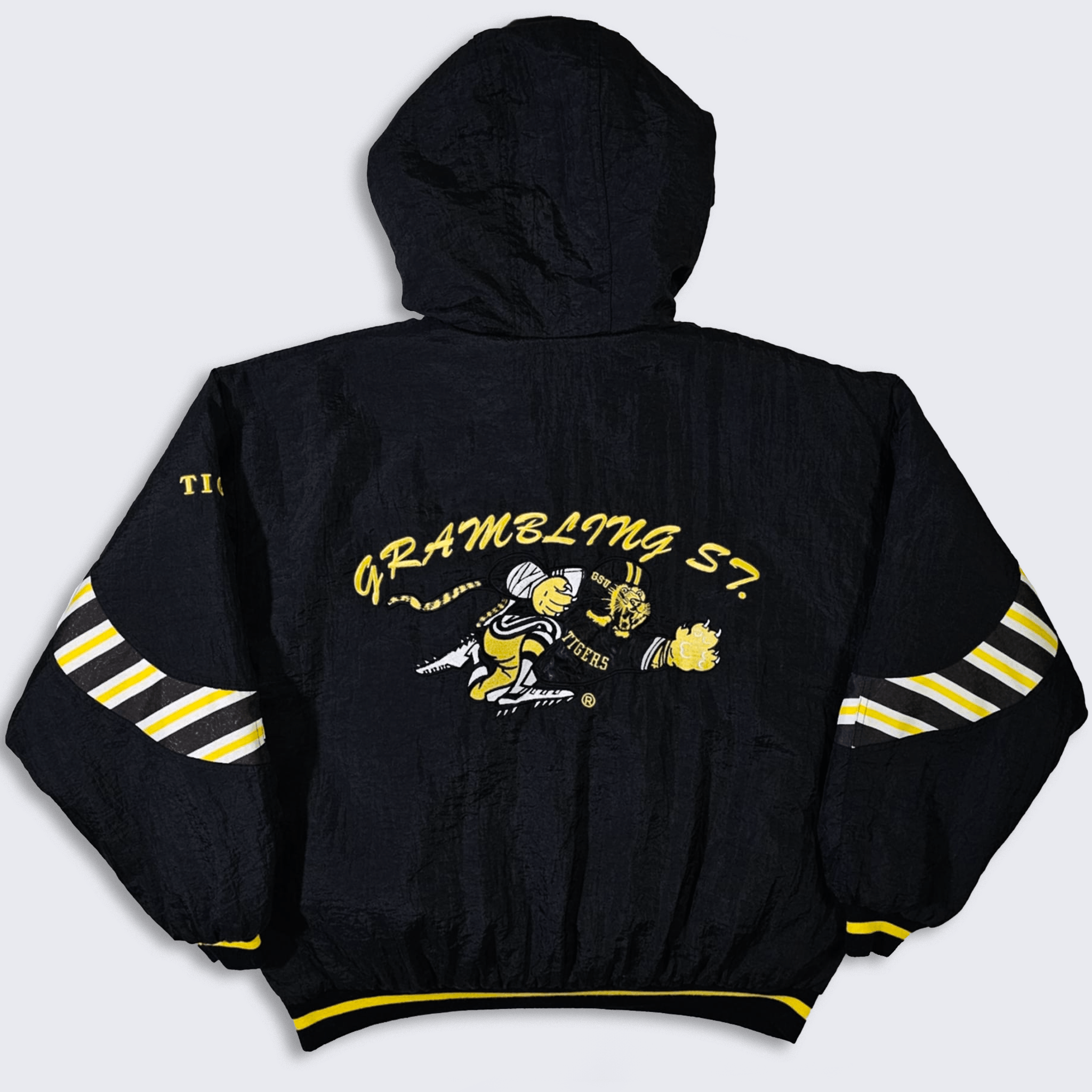 NCAA × Vintage Grambling St Tigers Vintage 90s HBCU Starter Style Jacket Size US XL / EU 56 / 4 - 1 Thumbnail