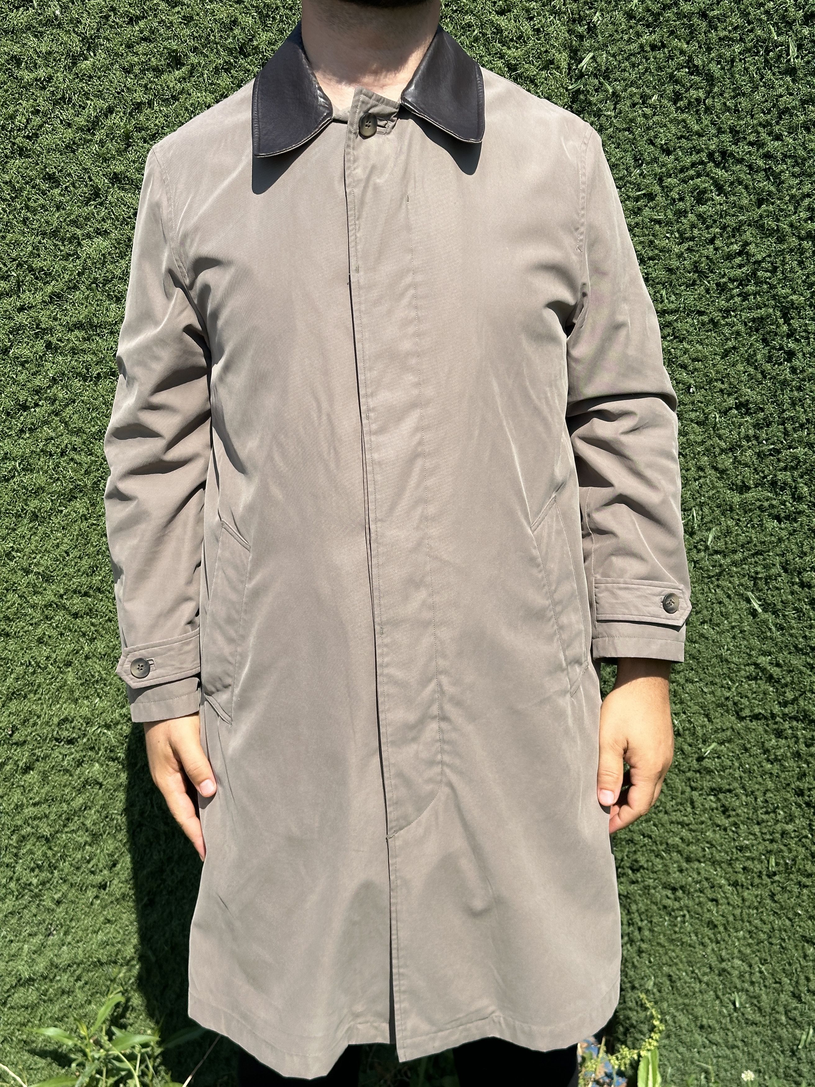 Ermenegildo Zegna Ermenegildo Zegna Prorsum Trench Coat Leather Long Size 48 M Size US M / EU 48-50 / 2 - 1 Thumbnail
