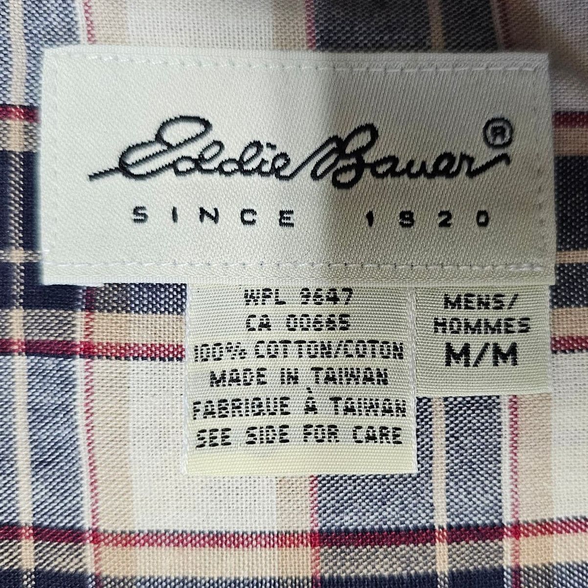 Eddie Bauer Men's Eddie Bauer 100% Cotton Plaid Long Sleeve Shirt Medium Size US M / EU 48-50 / 2 - 3 Thumbnail