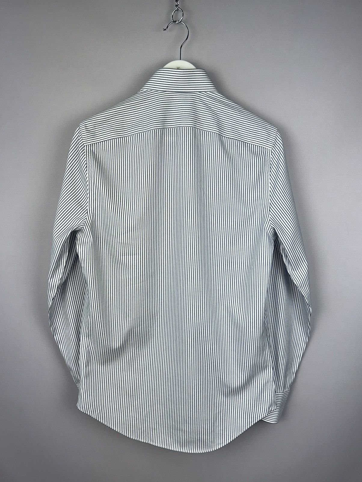 Designer × Suitsupply Suitsupply Traveller Striped White Blue Shirt Size 36/14 Size US S / EU 44-46 / 1 - 7 Thumbnail