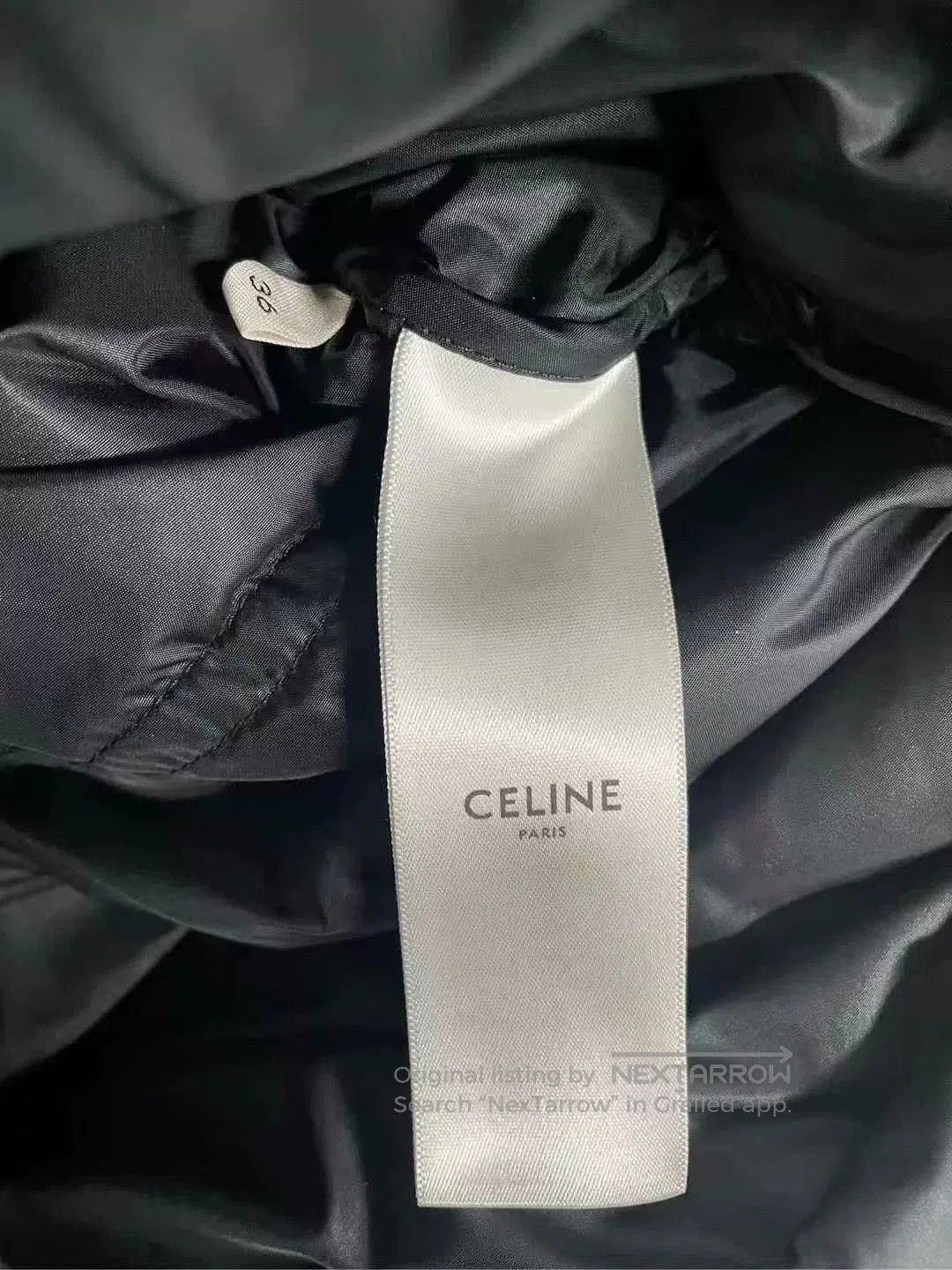 Celine Celine Embroidered Logo Down Jacket Removable Sleeves. Size XS / US 0-2 / IT 36-38 - 3 Thumbnail