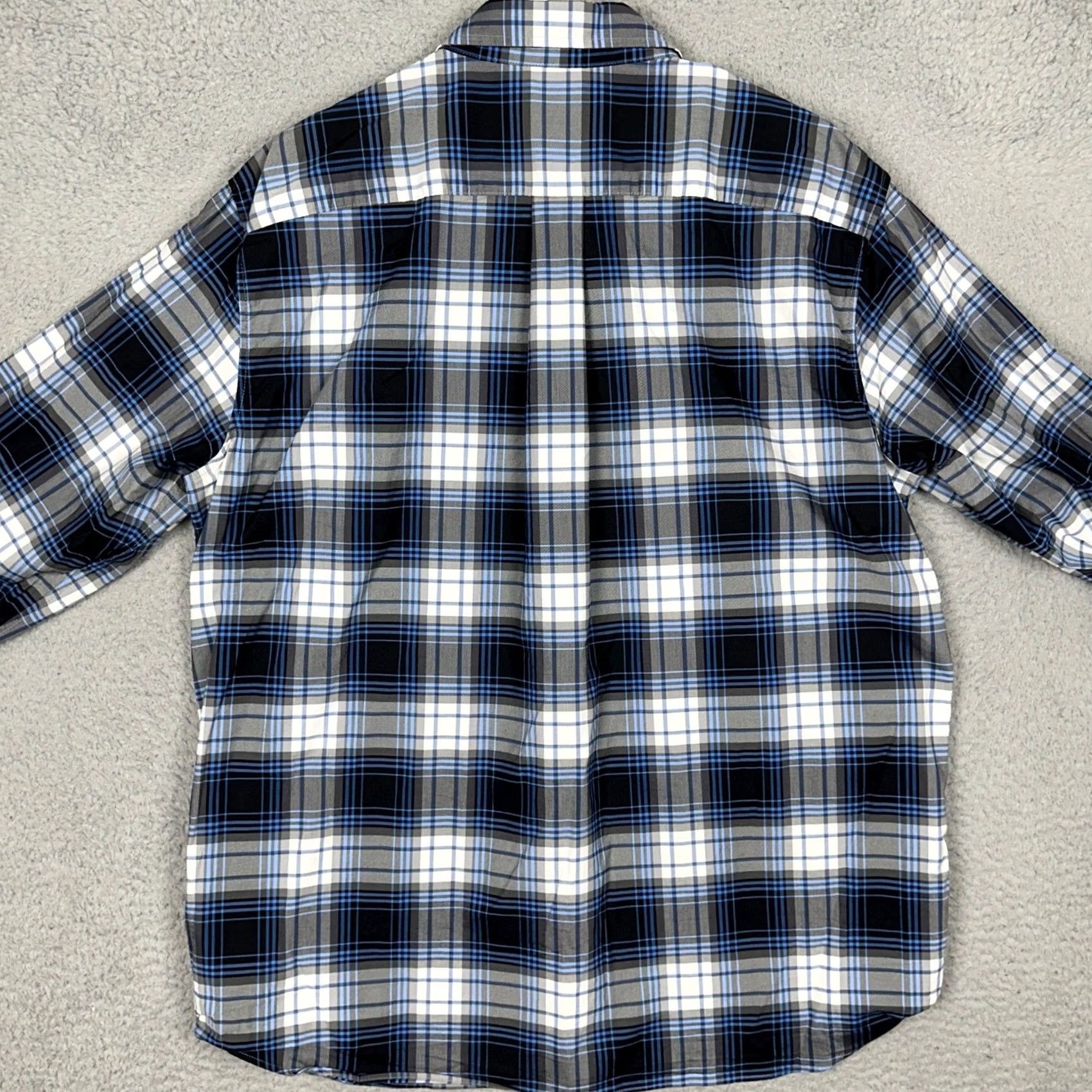 Vineyard Vines Vineyard Vines Mens Large Blue On The Go Performance Plaid Button Down Shirt Men Size US L / EU 52-54 / 3 - 3 Thumbnail