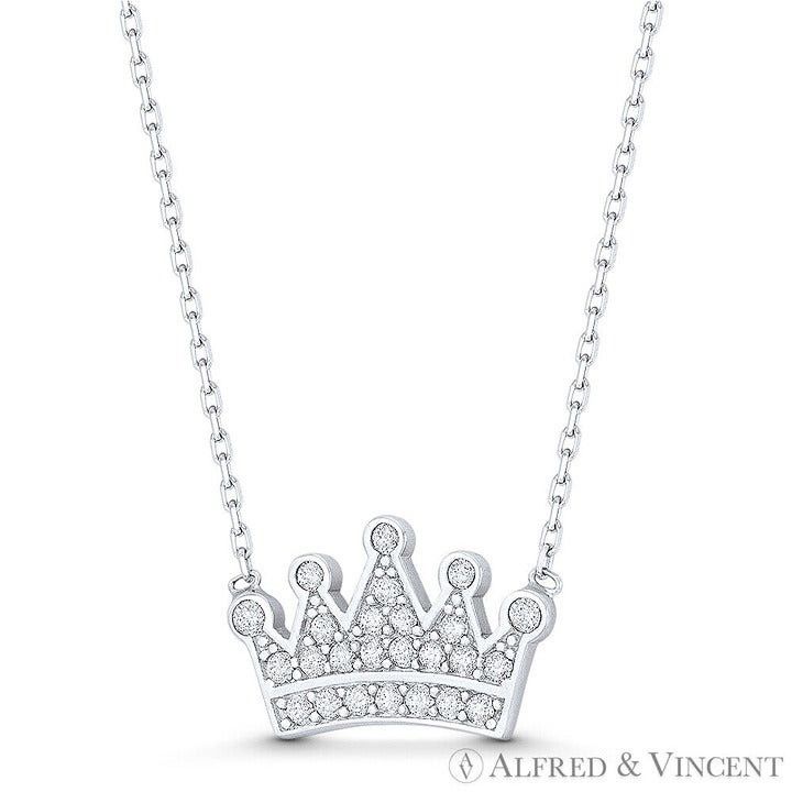Other Royal Monarch Crown Charm CZ Crystal Pave Pendant Size ONE SIZE - 1 Preview