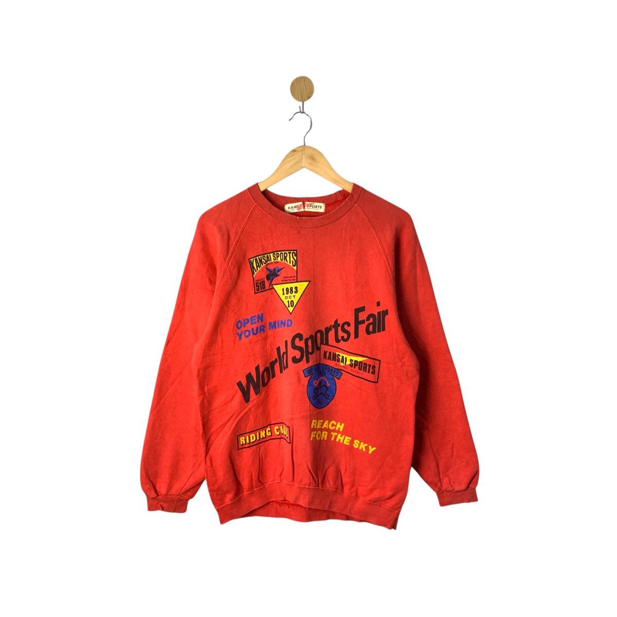Kansai Yamamoto RARE Vtg Kansai Yamamoto sport big logo sweatshirt Size US S / EU 44-46 / 1 - 1 Thumbnail
