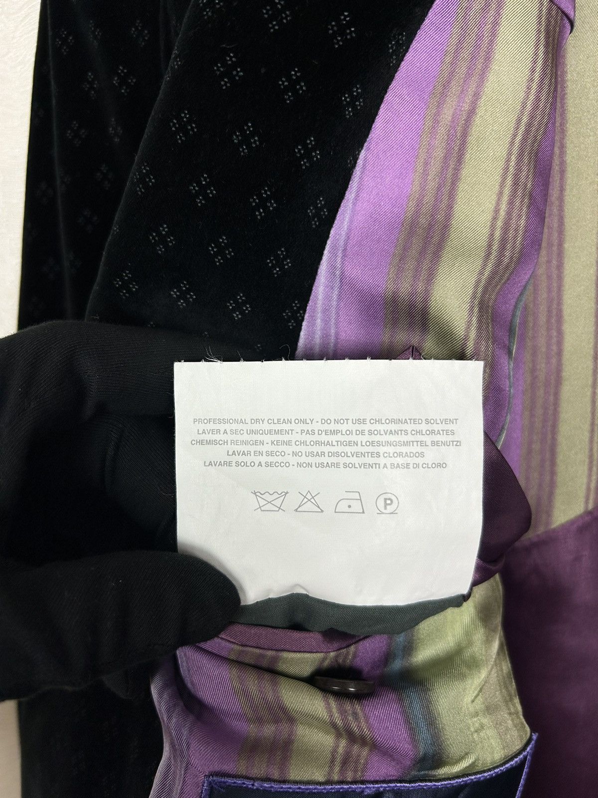 Designer × Etro ETRO Briseide Velour Abstract Pattern Velvet Blazer Luxury Size 40R - 18 Thumbnail