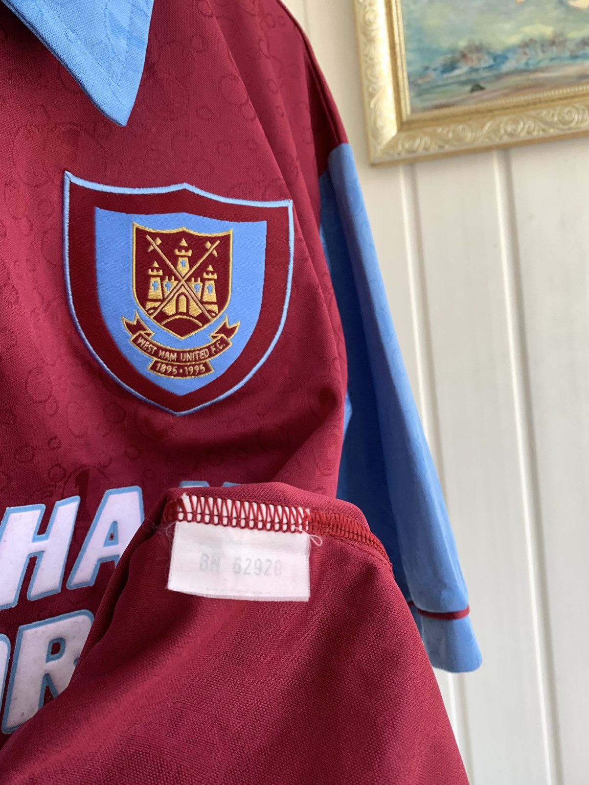 PONY Pony West Ham United FC Vintage 1995-1997 Home Shirt Size M Size US M / EU 48-50 / 2 - 12 Thumbnail
