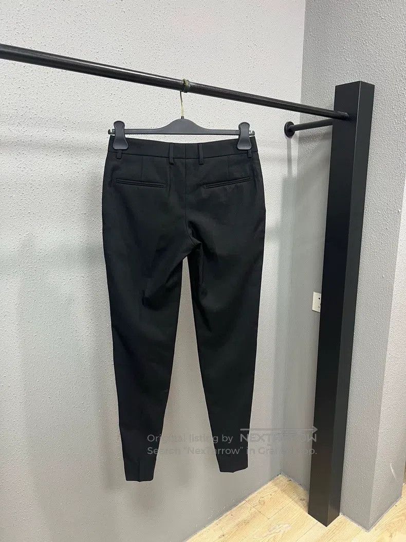 Saint Laurent Paris Saint Laurent Paris Women's Black Straight Leg Trousers Size 23" - 2 Thumbnail