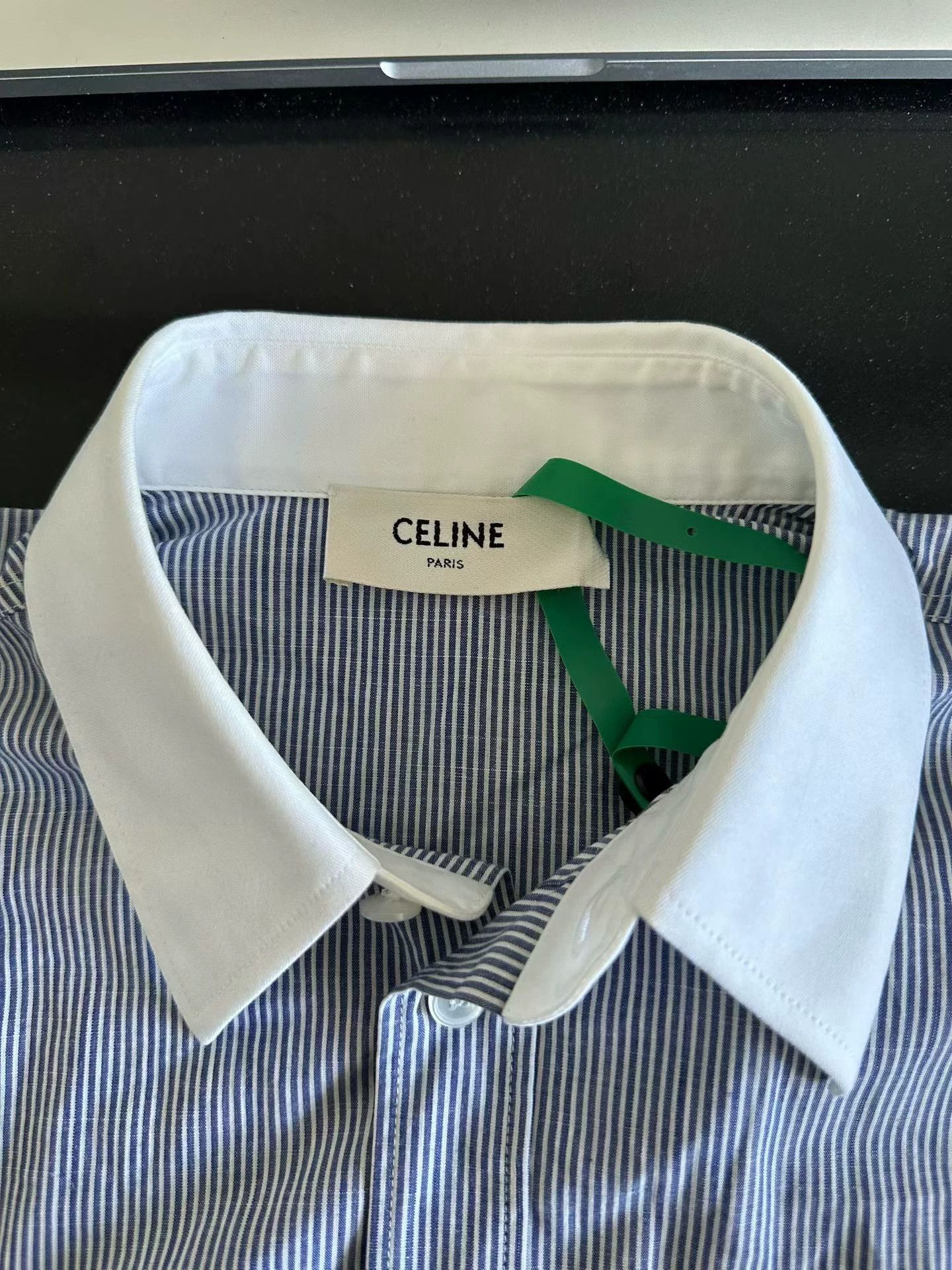 Celine CELINE Stripe Triomphe Shirt 34 New Size US XXS / EU 40 - 3 Thumbnail