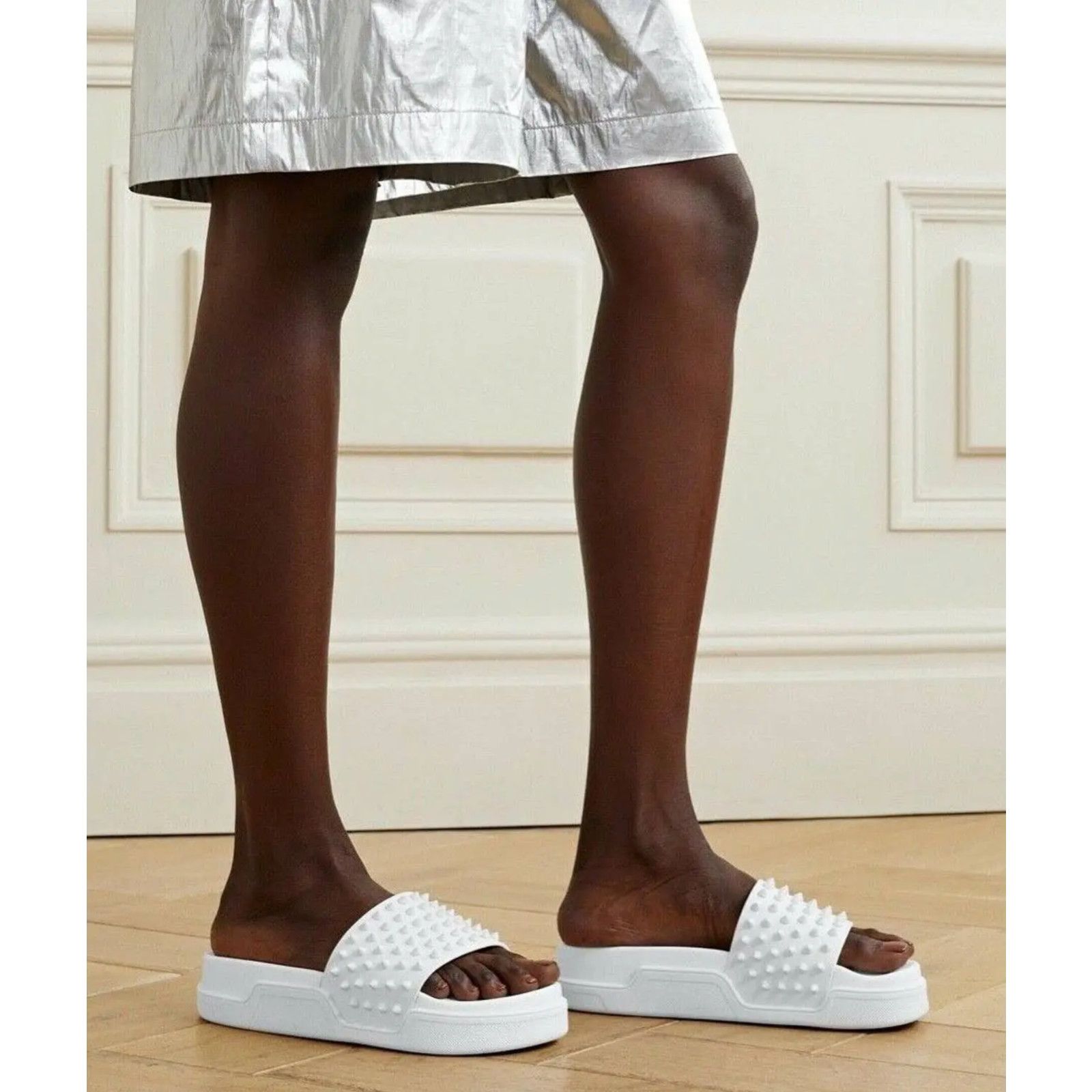 Christian Louboutin Christian Louboutin Fun Flat Bianco Platform Sandal 43 10 Size US 10 / EU 43 - 3 Thumbnail