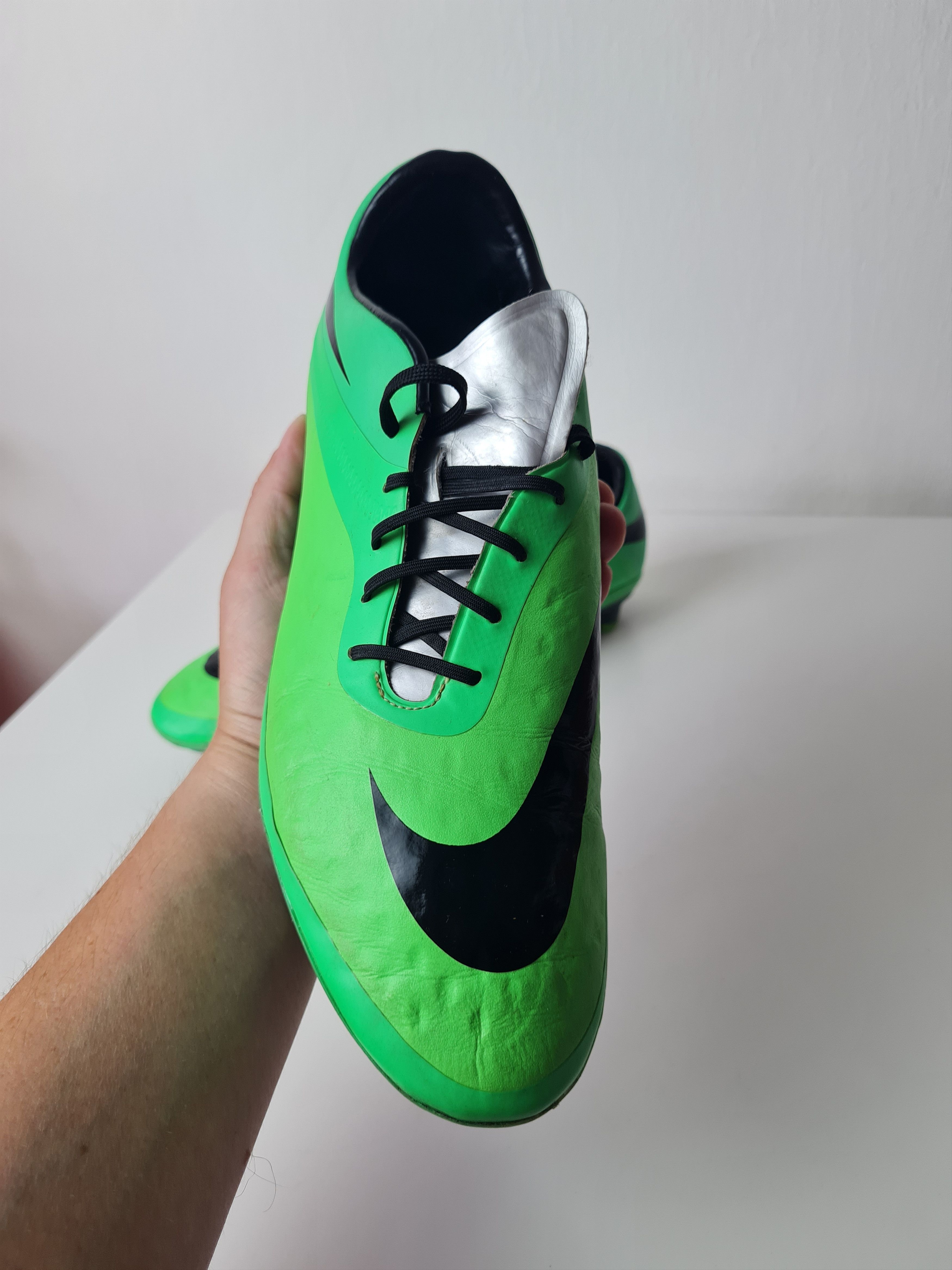 Nike Football Soccer Cleats Nike Hypervenom Phatal FG Green UK8 Size US 9 / EU 42 - 12 Thumbnail