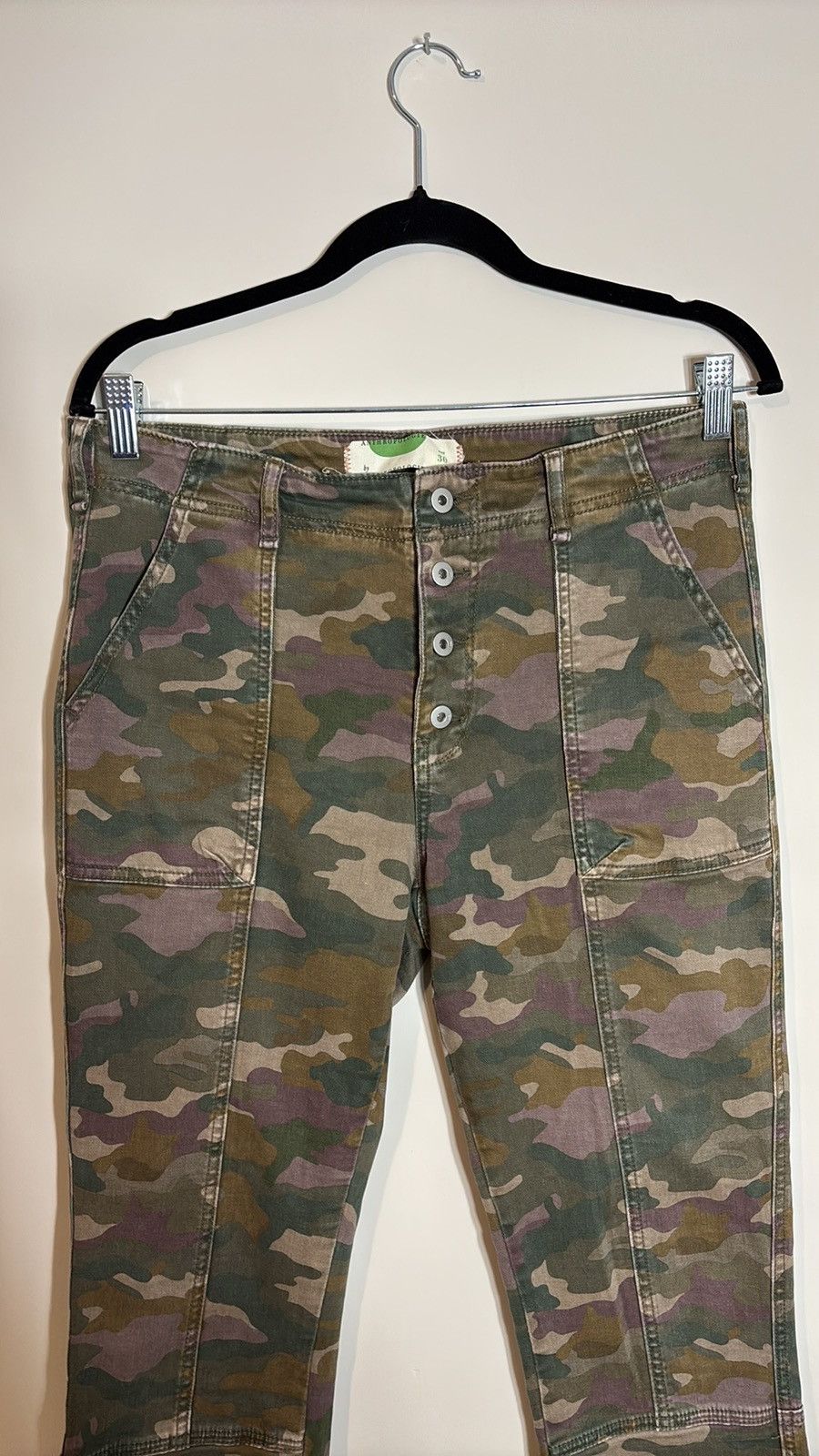 Anthropologie Anthropologie Camo Pants Size 32" / US 10 / IT 46 - 2 Thumbnail