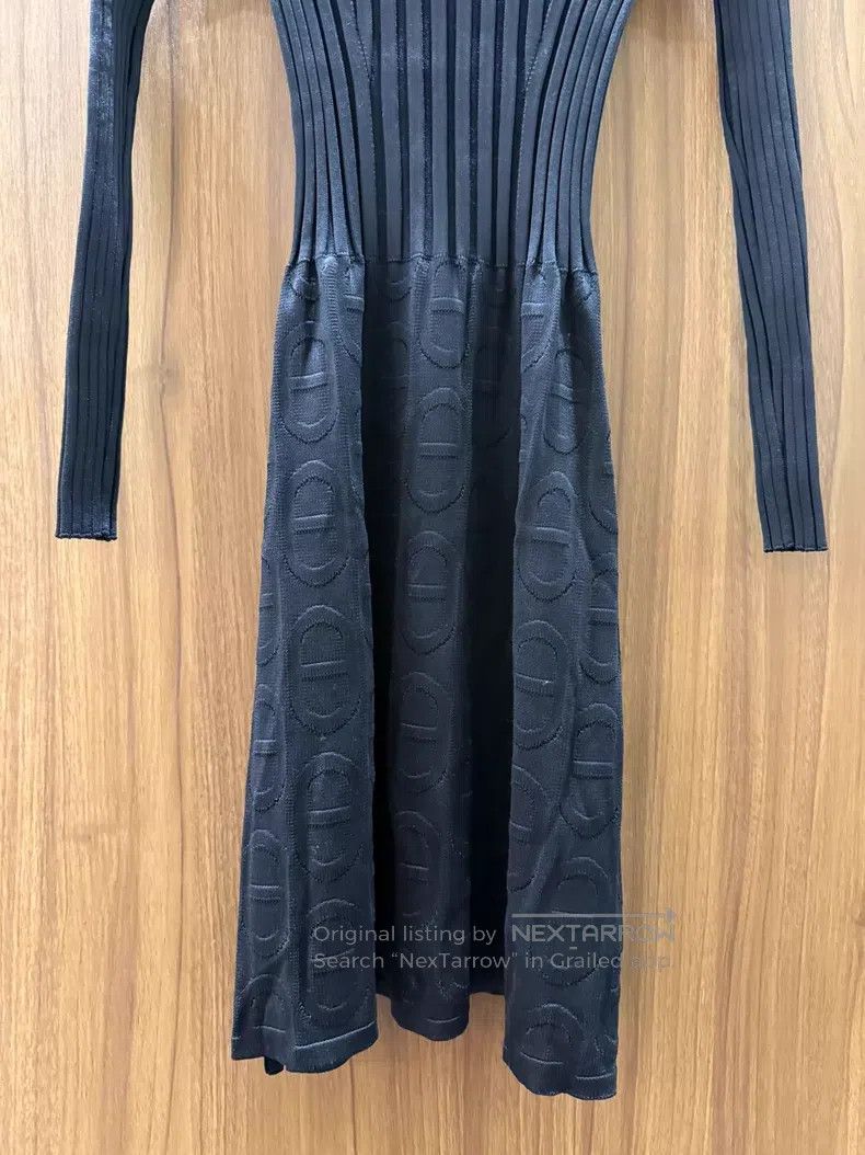 Hermes Hermes Black Knit Dress Size XXS / US 00 / IT 34 - 4 Thumbnail
