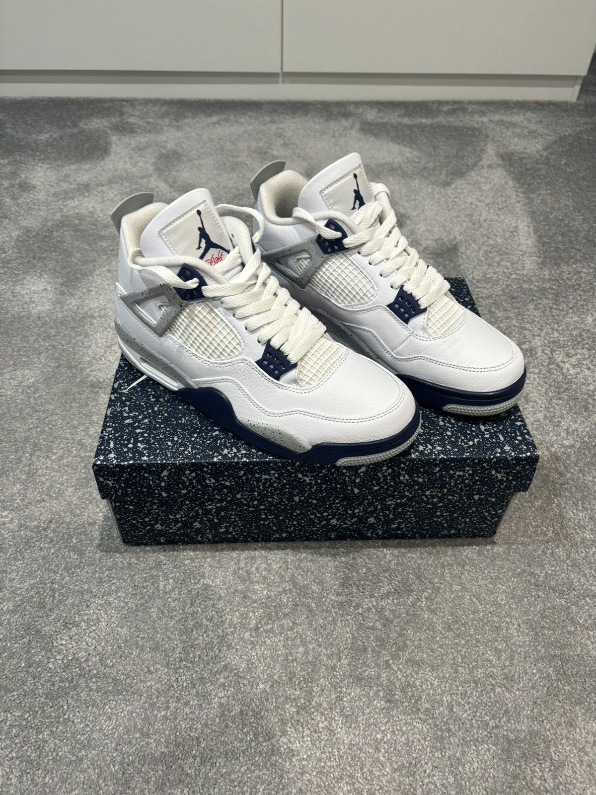 Jordan Brand × Nike Air Jordan four midnight navy Size US 9.5 / EU 42-43 - 1 Thumbnail