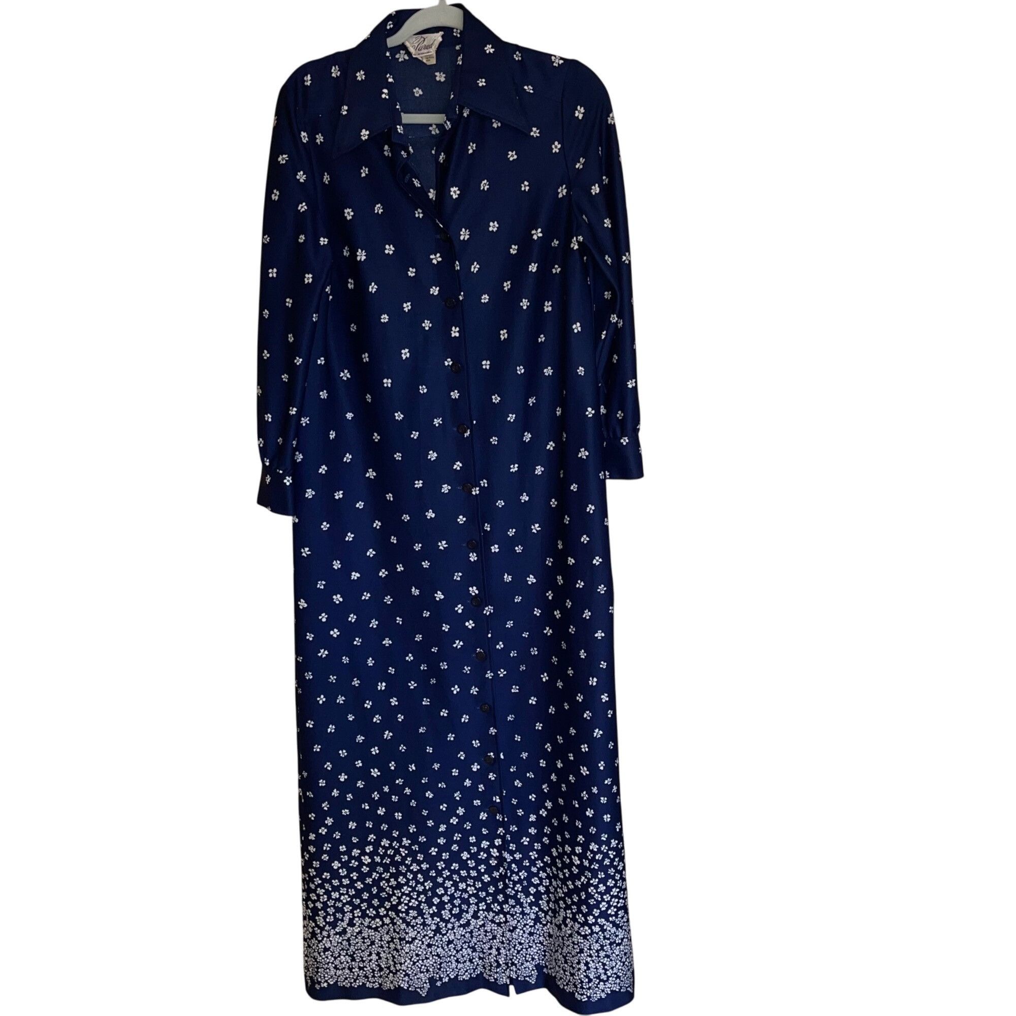 Vintage Parade Vintage 1970s Womens Shirt Dress Size Large Size L / US 10 / IT 46 - 1 Thumbnail