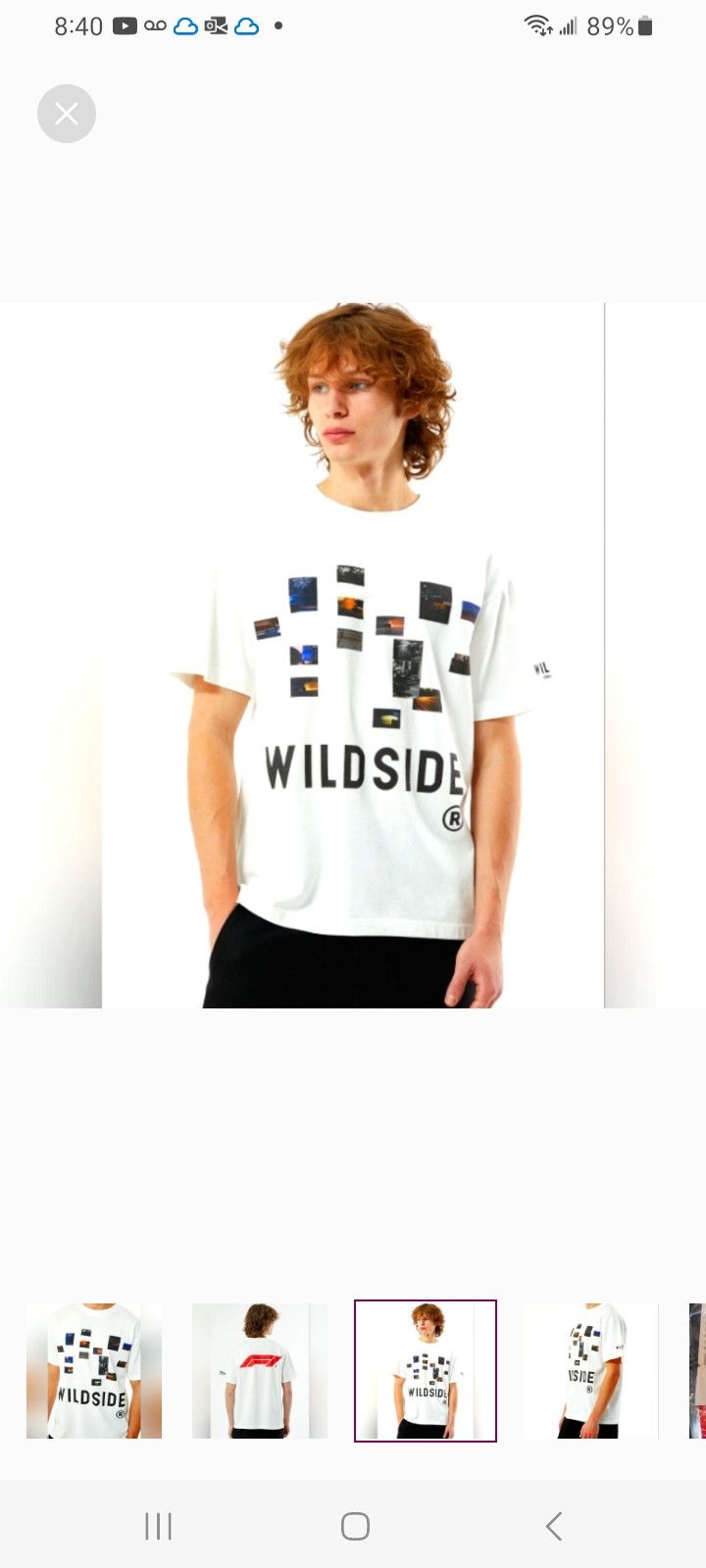 Yohji Yamamoto Formula 1 x Wildside Yohji Yamamoto x PacSun Archive T-Shirt Size US L / EU 52-54 / 3 - 4 Thumbnail