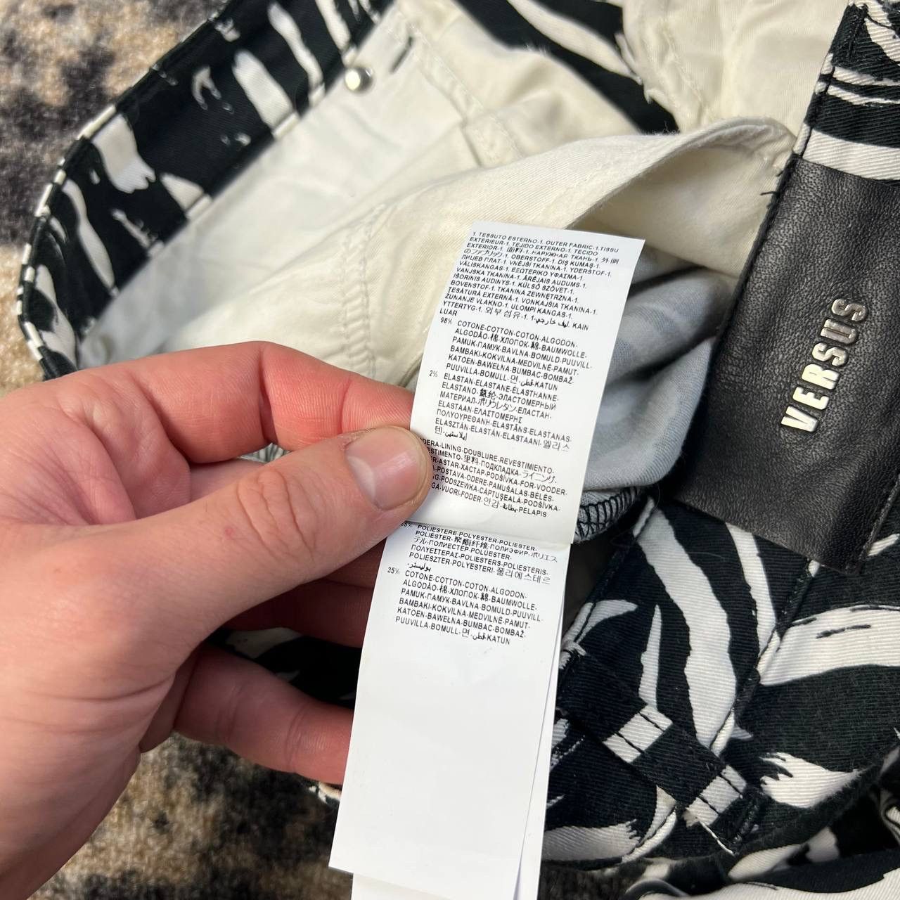 Versus Versace Versace Versus Luxury Y2K Zebra Colors Chino Pants Size 31" - 10 Thumbnail