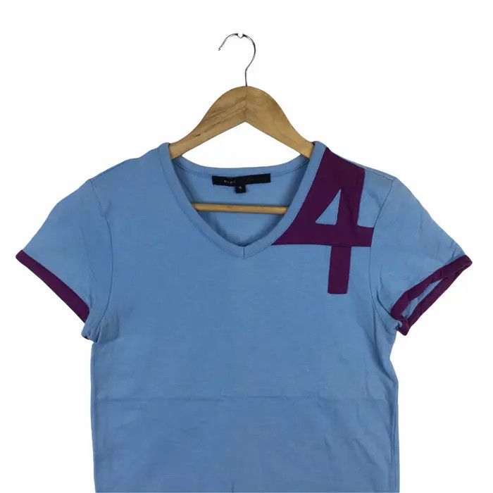 Marc Jacobs Vtg MARC JACOBS No 4 V Neck Top Tee Shirt Size US S / EU 44-46 / 1 - 2 Thumbnail
