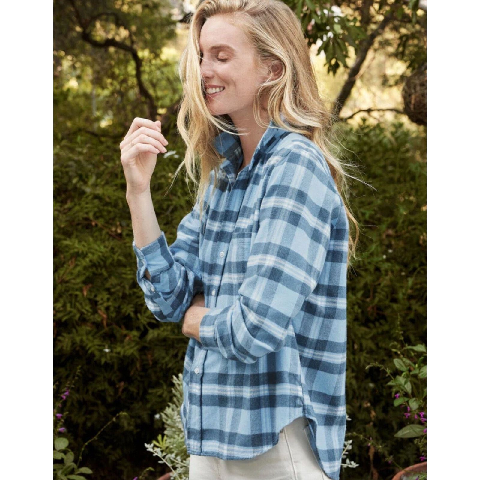 Frank & Eileen Frank & Eileen Plaid Long Sleeve Button-Up Shirt Women's XS Size XS / US 0-2 / IT 36-38 - 1 Thumbnail