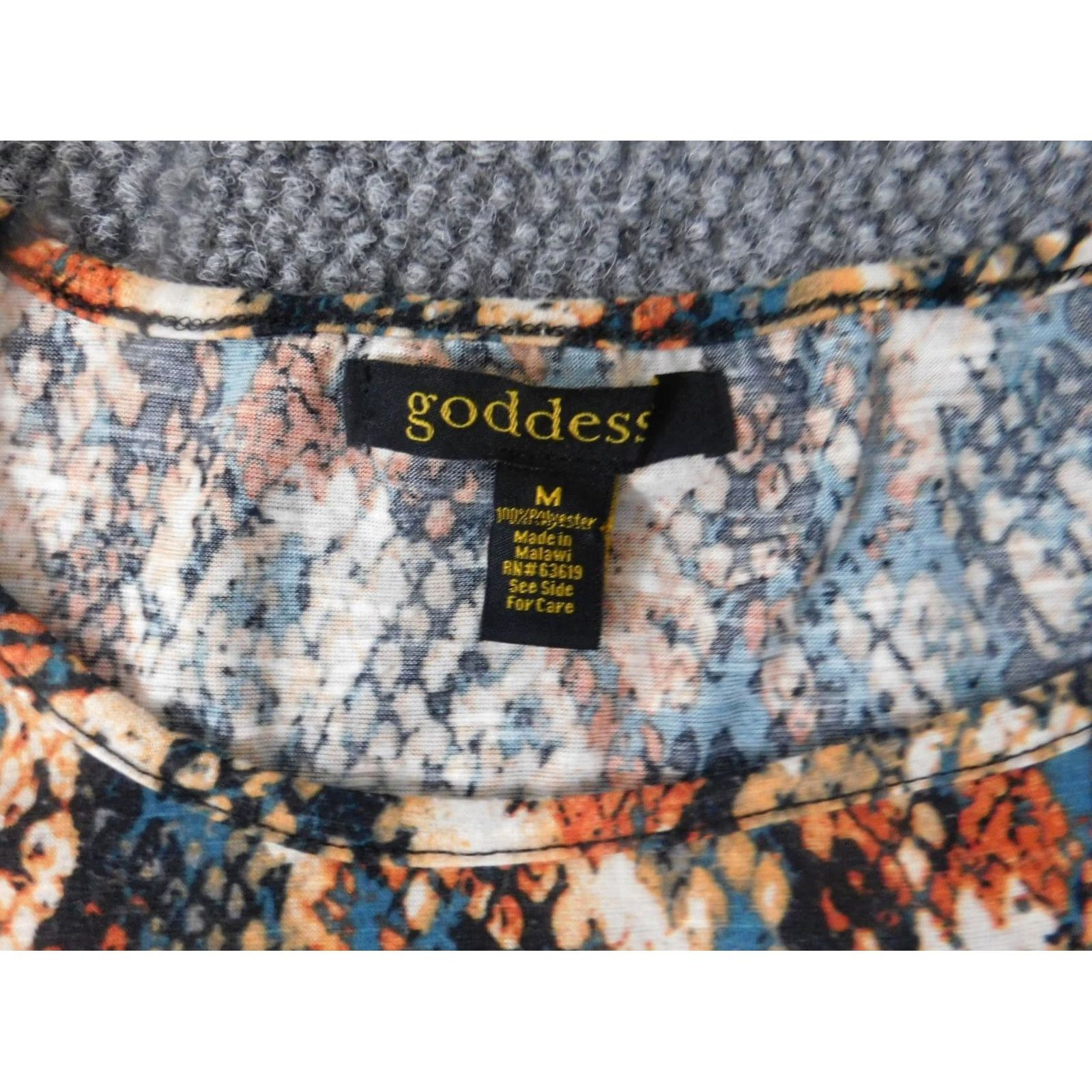 Vintage Goddess Womens Blouse M Red Crew Neck Short Sleeve Pullover Stretch Solid Casual Basic Classic Size M / US 6-8 / IT 42-44 - 4 Thumbnail