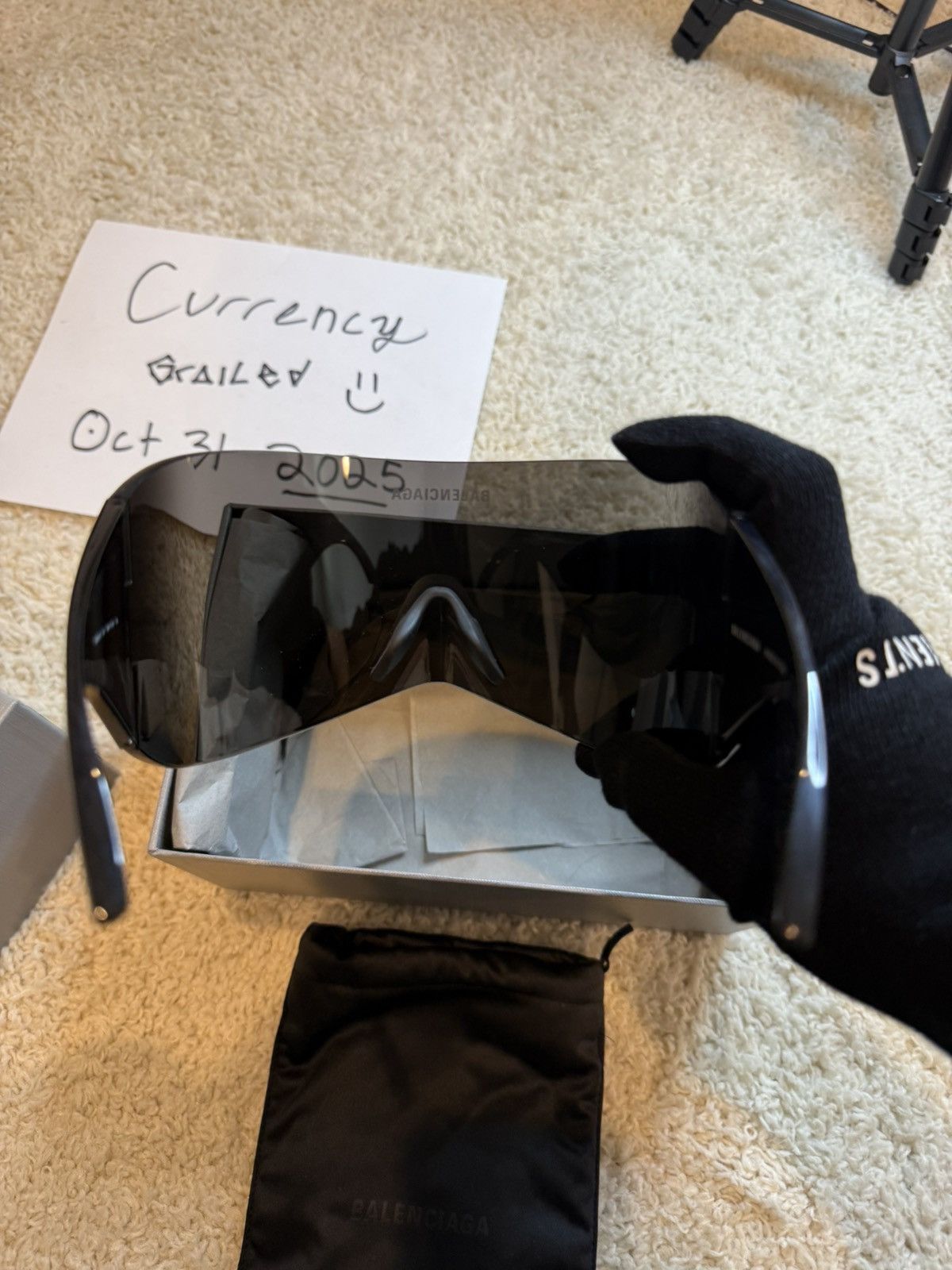 Balenciaga Fall23 Rectangle Mask Sunglasses