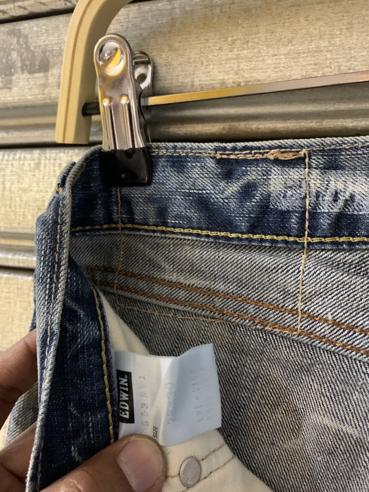 Edwin Edwin Y2K heart hole arcuate distressed jeans Size US 28 / EU 44 - 9 Thumbnail