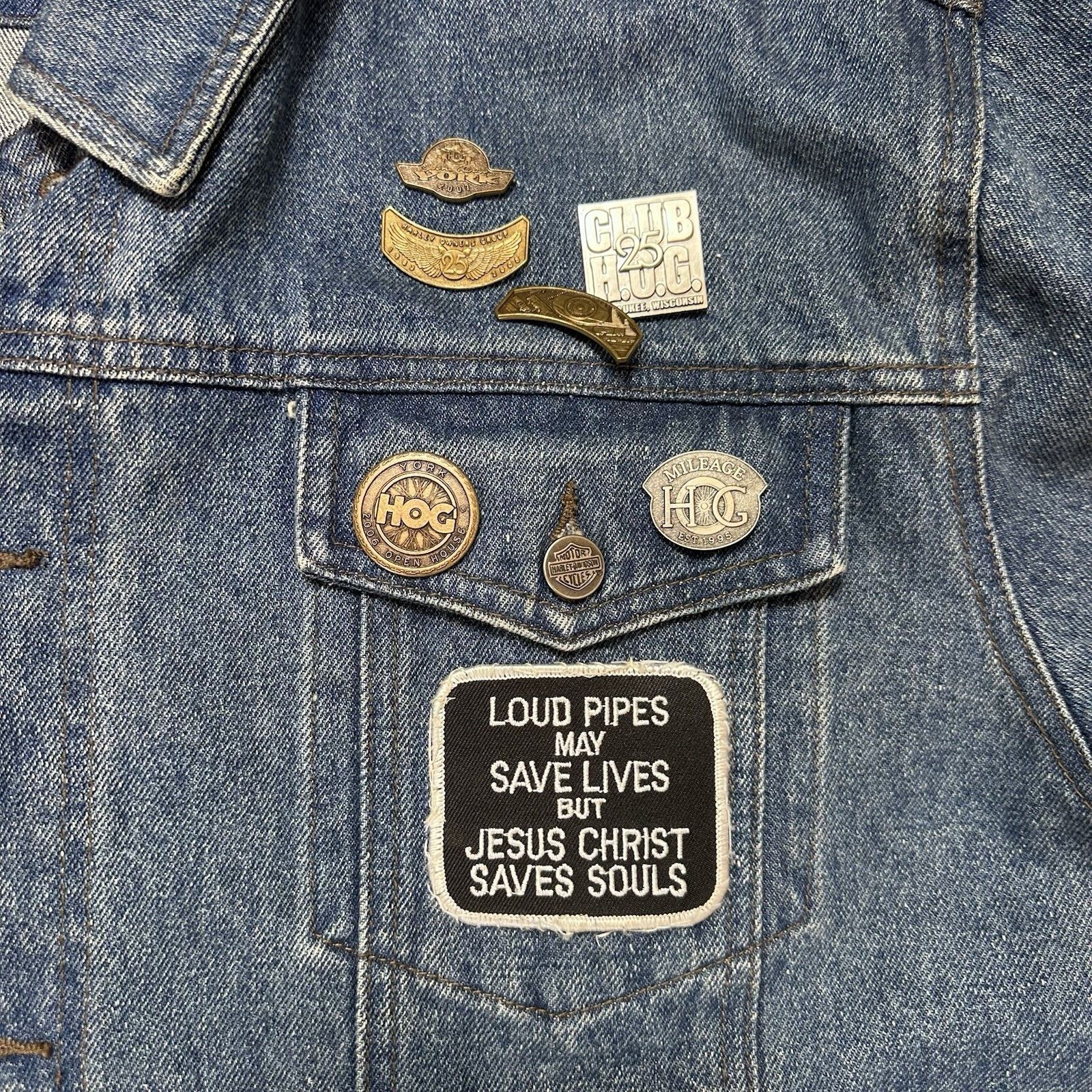 Harley Davidson VTG Harley Davidson Denim Button Up Jacket Mens V Twin Power Size US XL / EU 56 / 4 - 5 Thumbnail