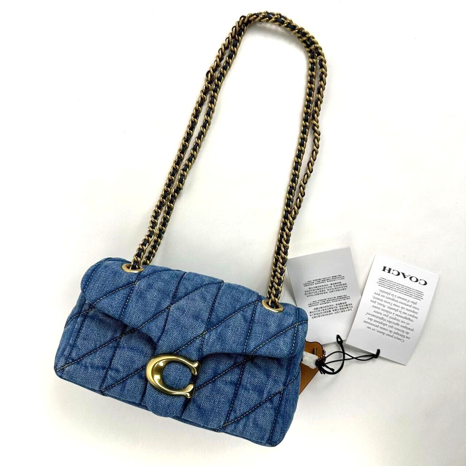 Coach Coach Tabby CR701 Denim Brass/Indigo Shoulder Bag 20 Size ONE SIZE - 1 Thumbnail