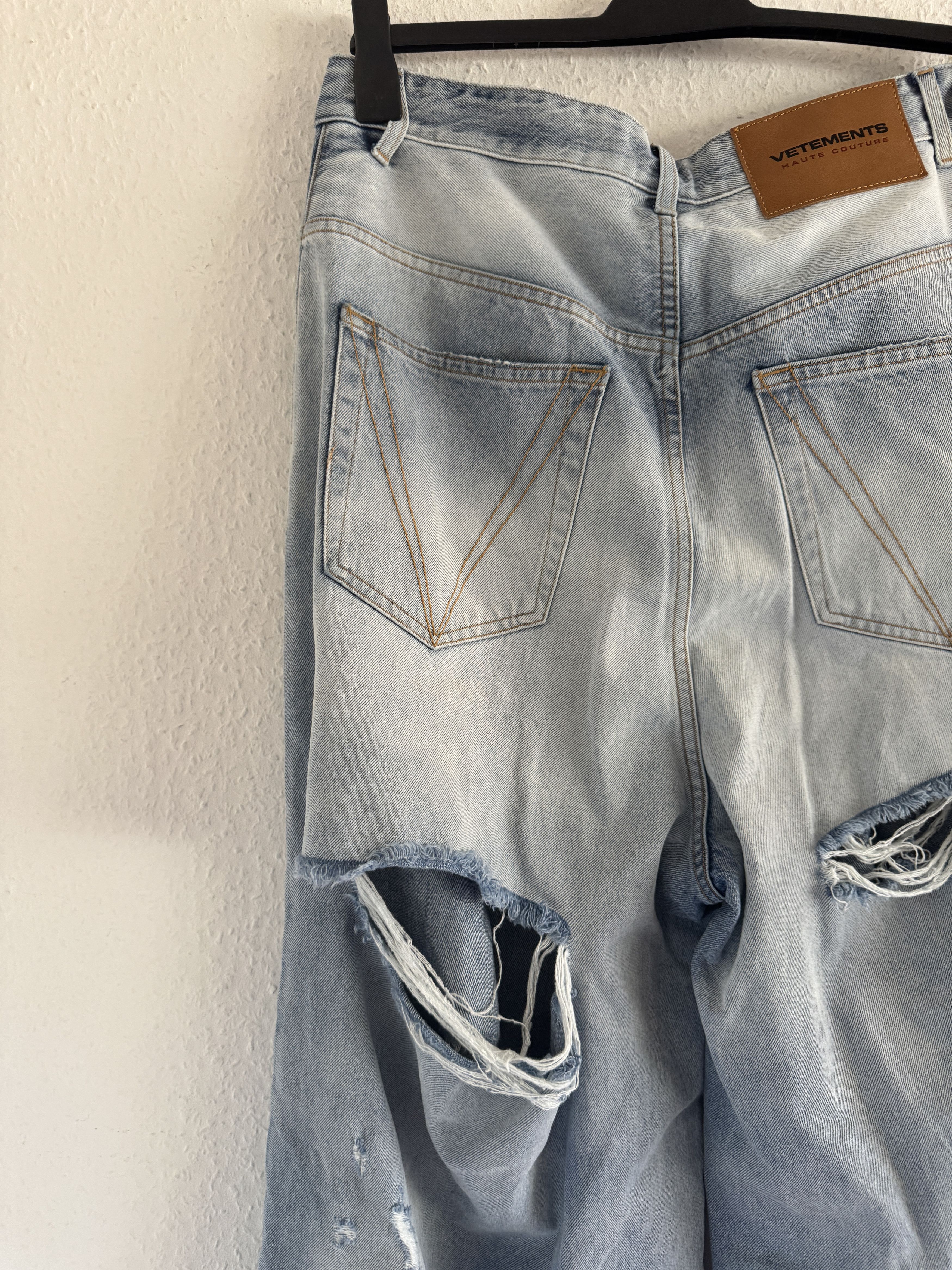 Vetements Destroyed wash denim pants Size US 32 / EU 48 - 15 Thumbnail