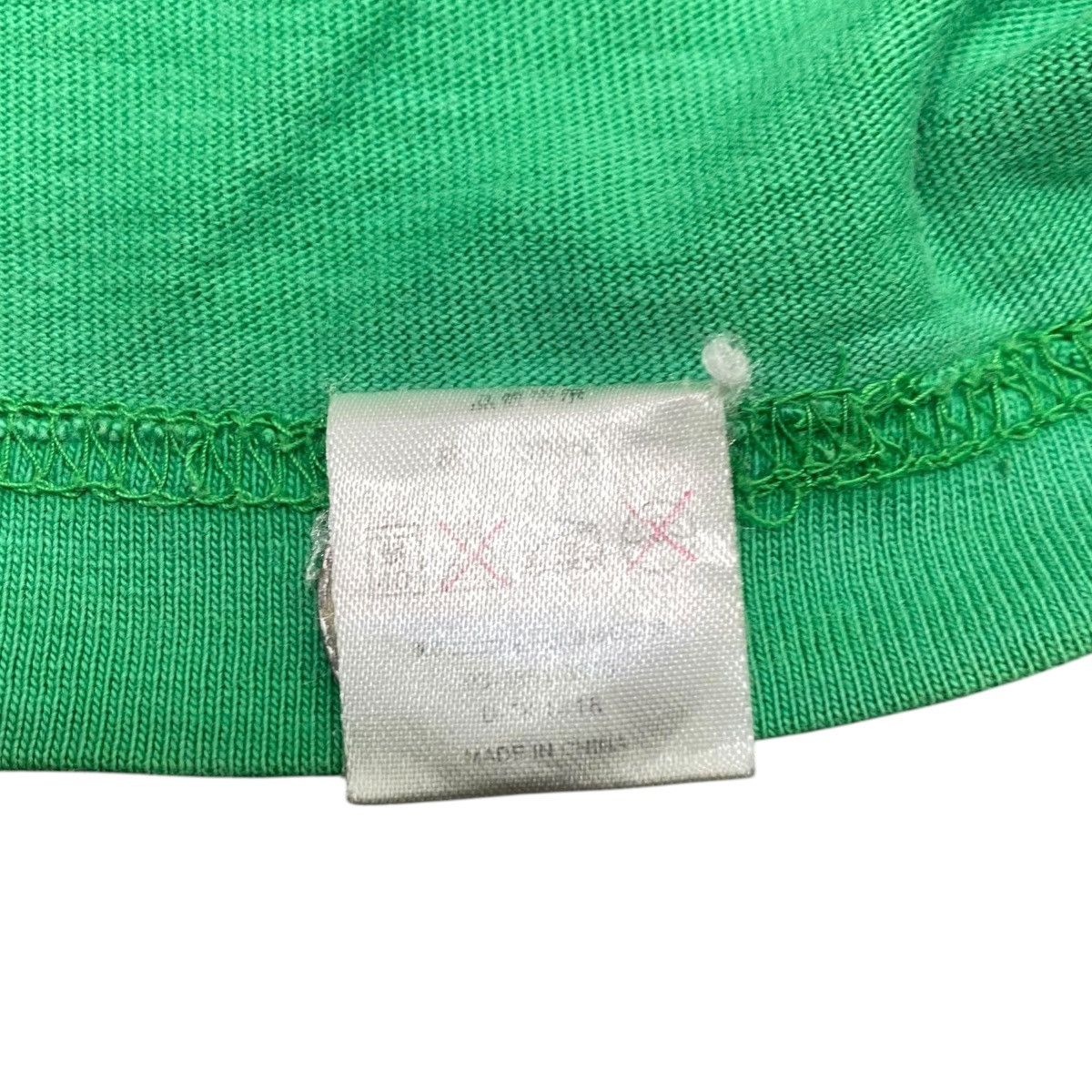 Japanese Brand TFOA Vintage Style Pixel Skull Graphic Tee Neon Green Size US M / EU 48-50 / 2 - 7 Thumbnail
