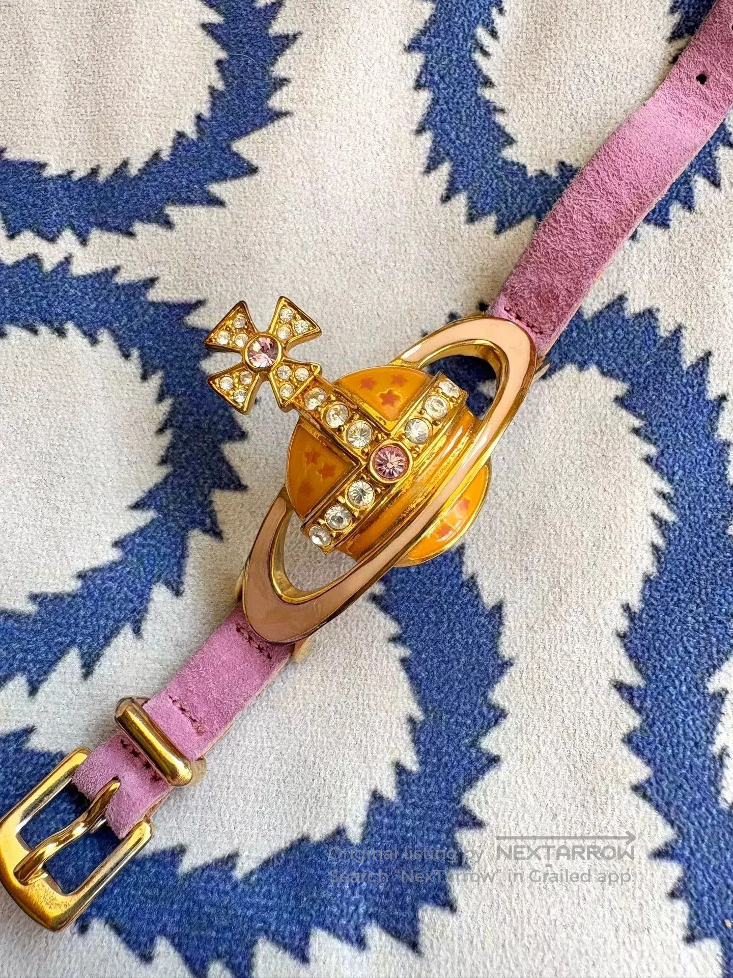 Vivienne Westwood Enamel Saturn Bracelet.