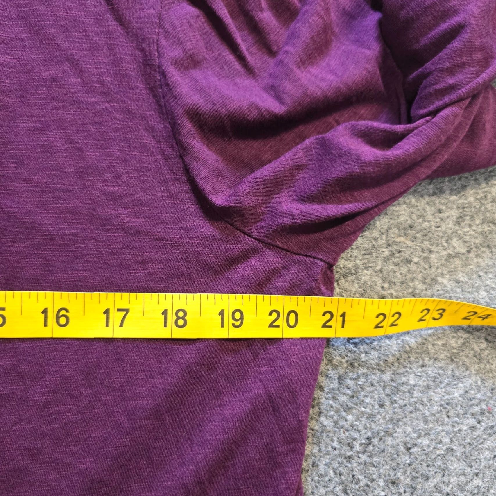 J. Jill J Jill Top Womens XL Purple Long Sleeve Slub Knit Texture Capsule Basic Shirt Size XL / US 12-14 / IT 48-50 - 5 Thumbnail