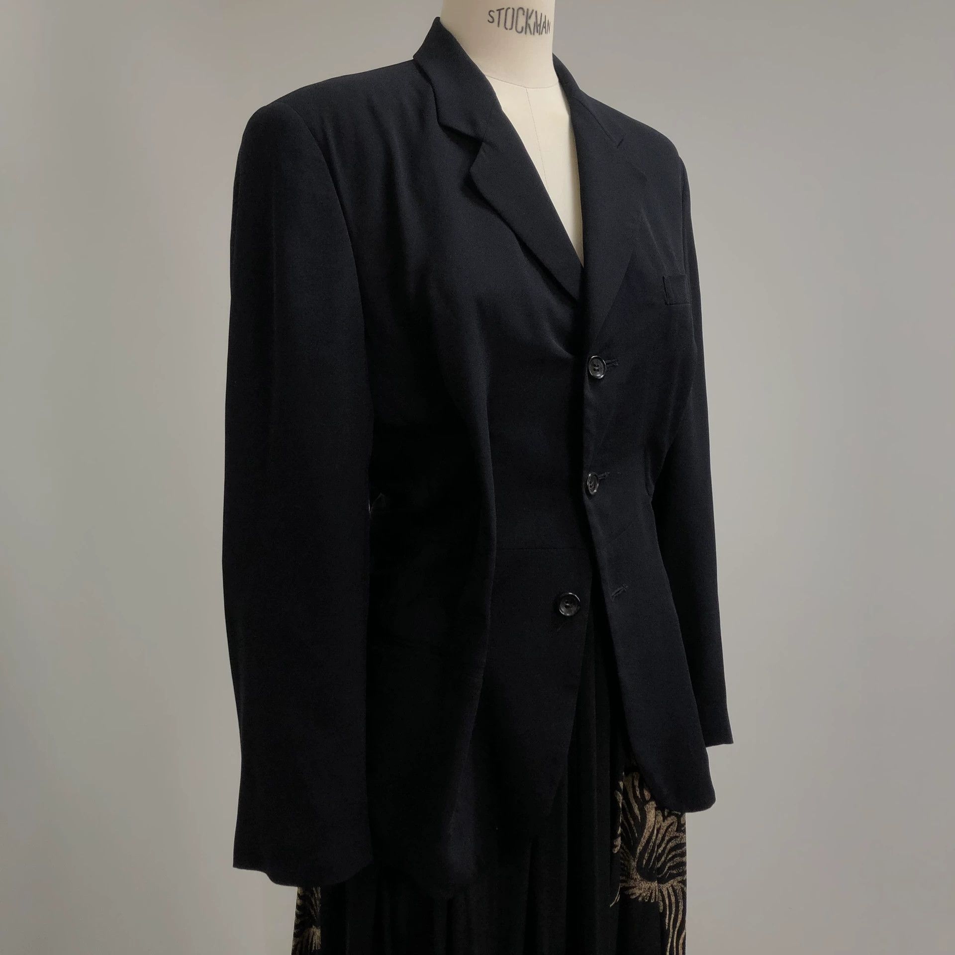 Comme des Garcons CDG 92SS Unfinished Rayon Polyester Deformed Jacket Size M / US 6-8 / IT 42-44 - 2 Thumbnail