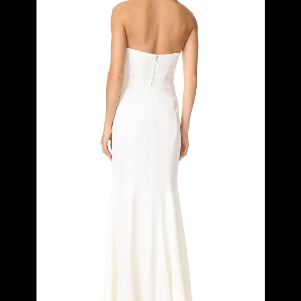 Jil Stuart JILL STUART Strapless Minimalist Bandeau Wedding Gown Dress Size S / US 4 / IT 40 - 5 Thumbnail