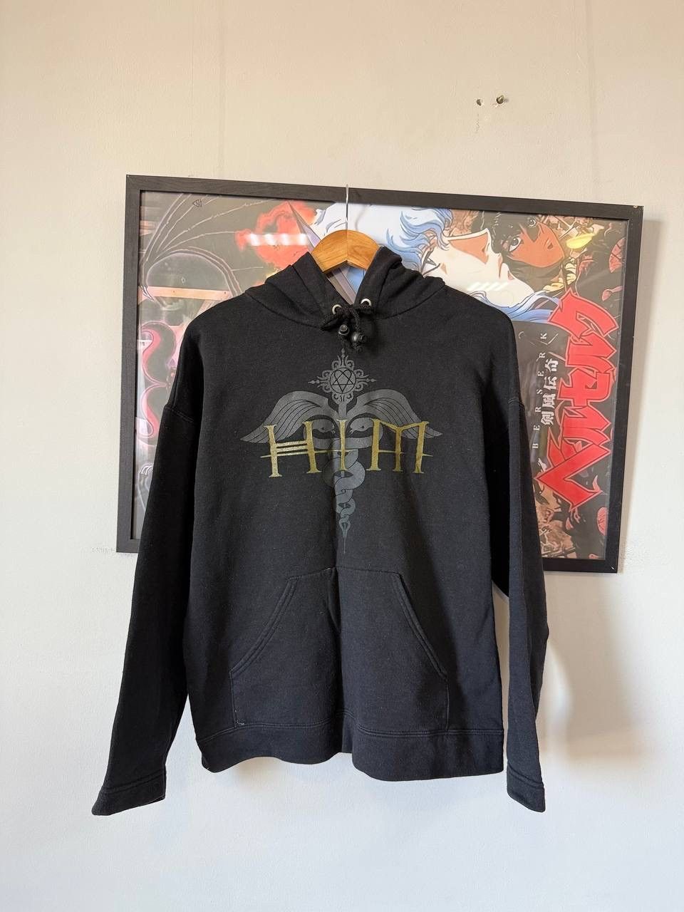 Band Tees HIM Vintage Hoodie 90s Sweater Very RARE Metal Rock Band VTG Size US M / EU 48-50 / 2 - 1 Thumbnail