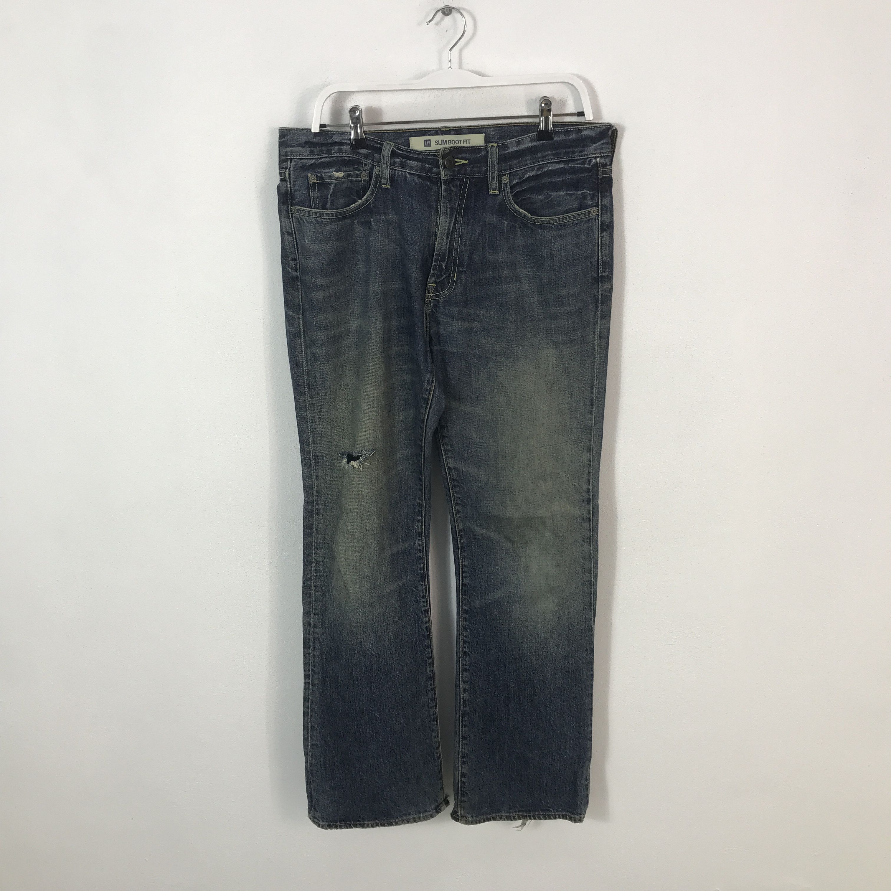 Japanese Brand Bootcut style Gap distressed denim jeans pants Size US 32 / EU 48 - 1 Thumbnail