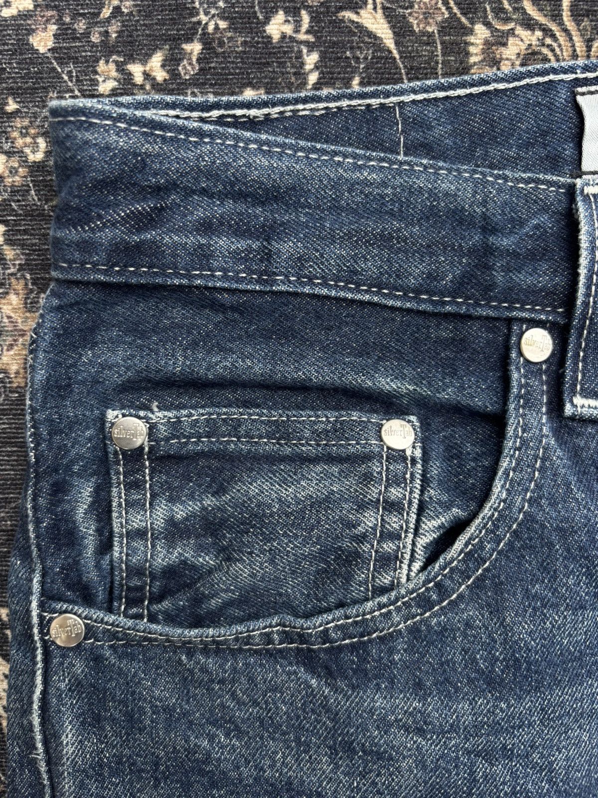Levi's Levi's Silver Tab Straight Fit Denim Indigo Jeans Pants Size US 32 / EU 48 - 4 Thumbnail