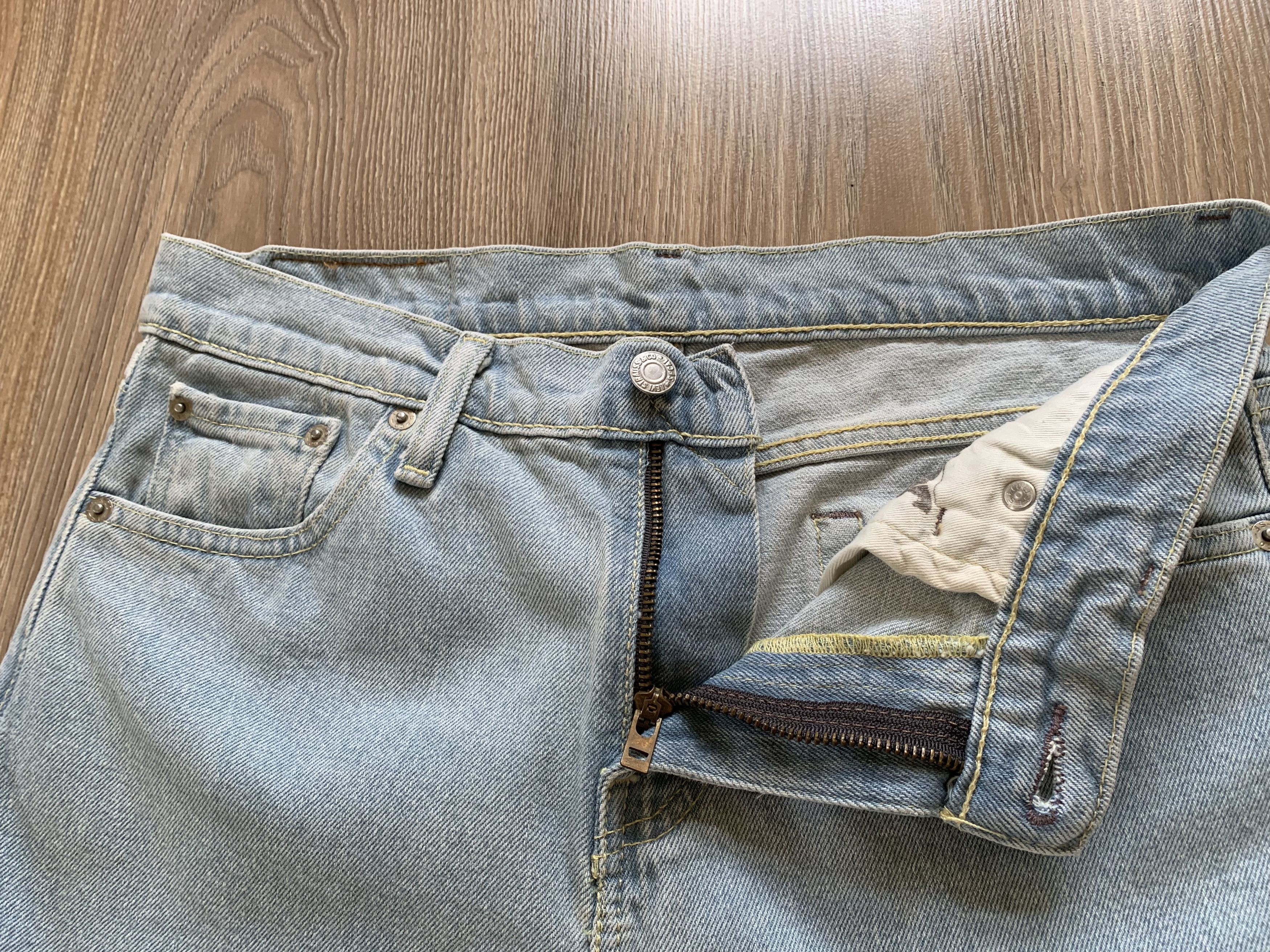 Levi's × Vintage Levis 510 Vintage Light Blue Denim Jeans Size US 30 / EU 46 - 7 Thumbnail