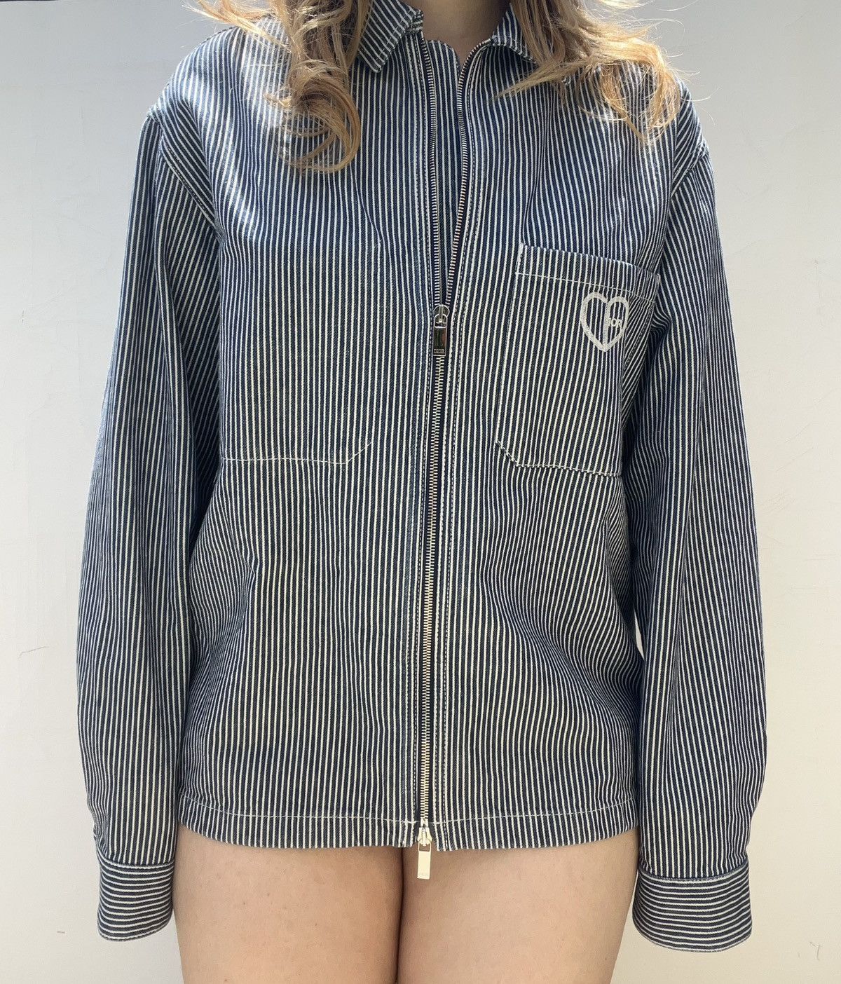 Dior Dior heart pinstripe jacket Size US L / EU 52-54 / 3 - 3 Thumbnail