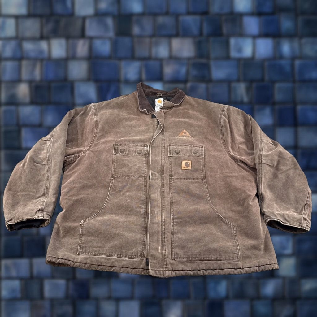 Carhartt Carhartt Jacket C26 CHT Brown Duck Canvas Coat Quilt Lined Work 4XL Size Mens Size US XXL / EU 58 / 5 - 1 Thumbnail