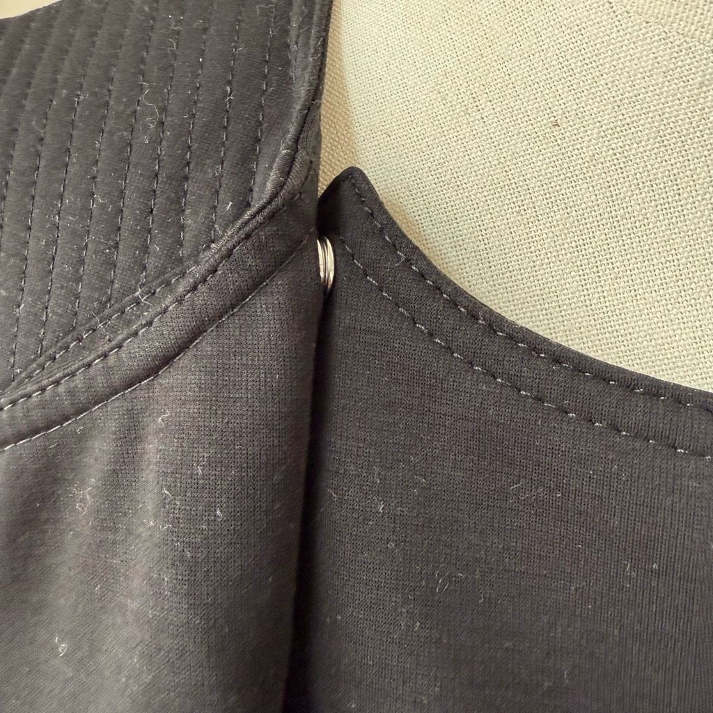 Karen Millen Karen Millen Black Sheath Moto Pencil Dress Silver Offset Zi Size M / US 6-8 / IT 42-44 - 9 Thumbnail