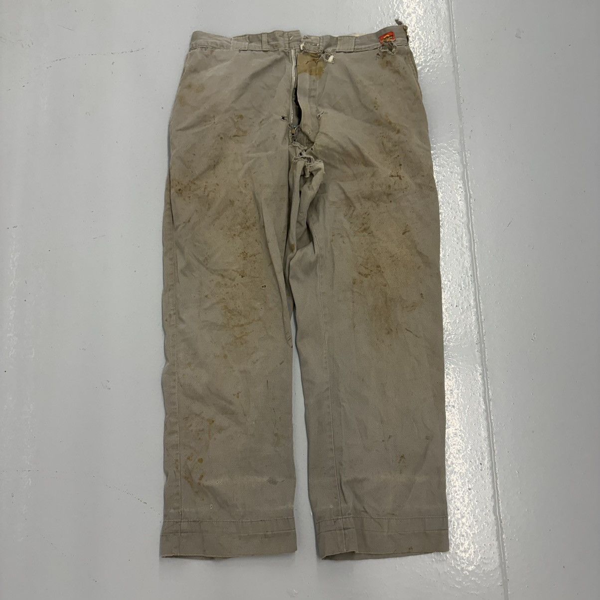 Dickies Vintage 50s Dickies Grey Sanforized Workwear Chinos 31x29 Size US 31 - 1 Thumbnail