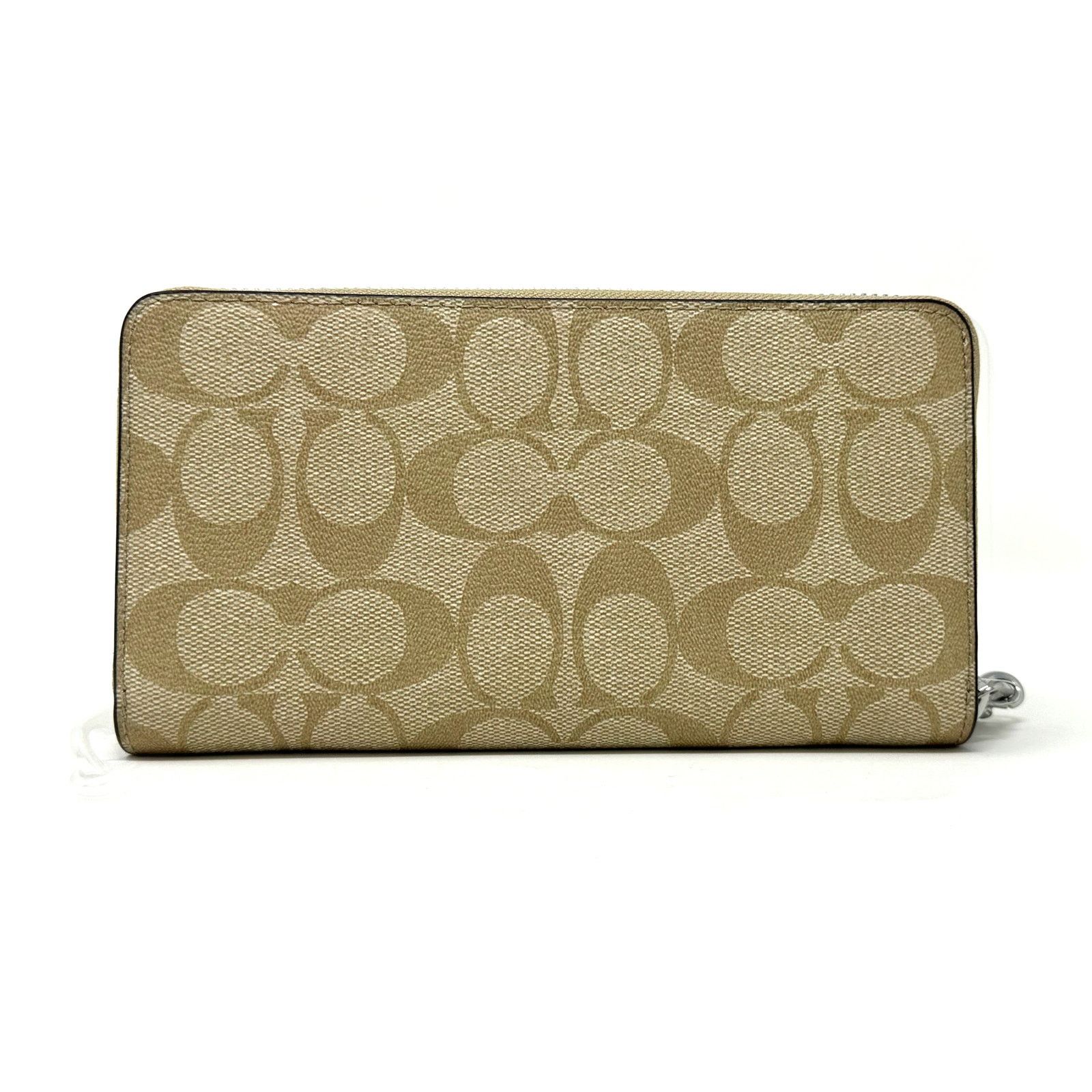 Coach Coach Long Zip Around Wallet Signature Canvas Purple C4452 Size ONE SIZE - 2 Thumbnail